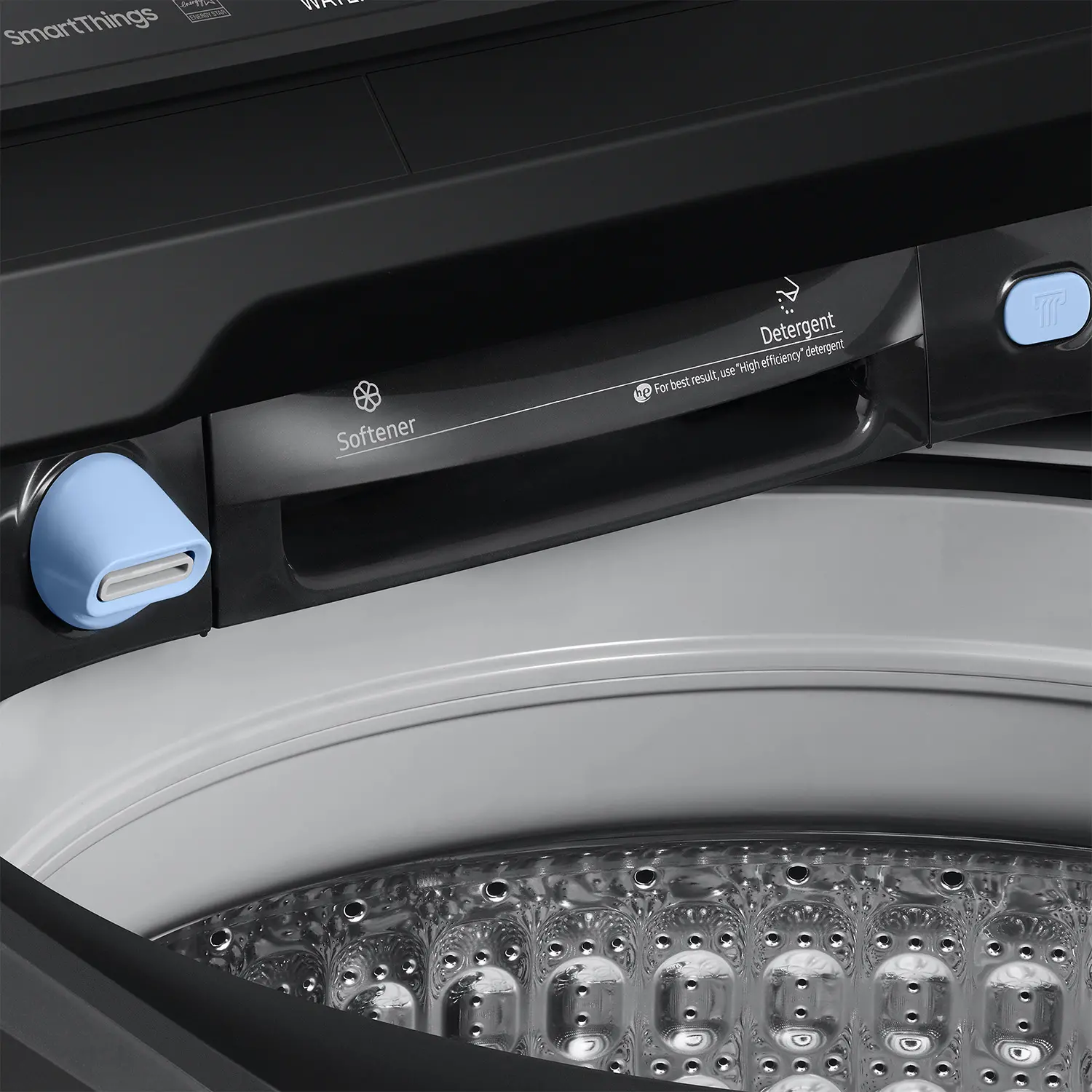 WA54CG7105AV Samsung 5.4 Cu Ft Top Load Washer - Black 54CG7105-8