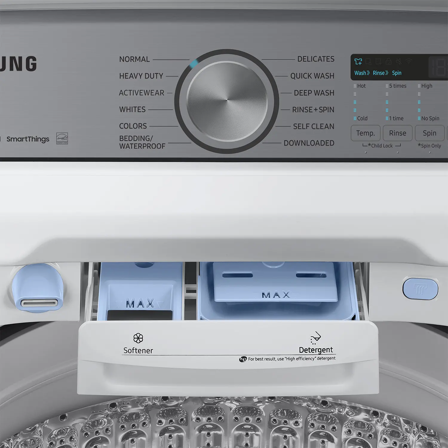 WA54CG7105AW Samsung 5.4 Cu Ft Top Load Washer - White 54CG7105-10