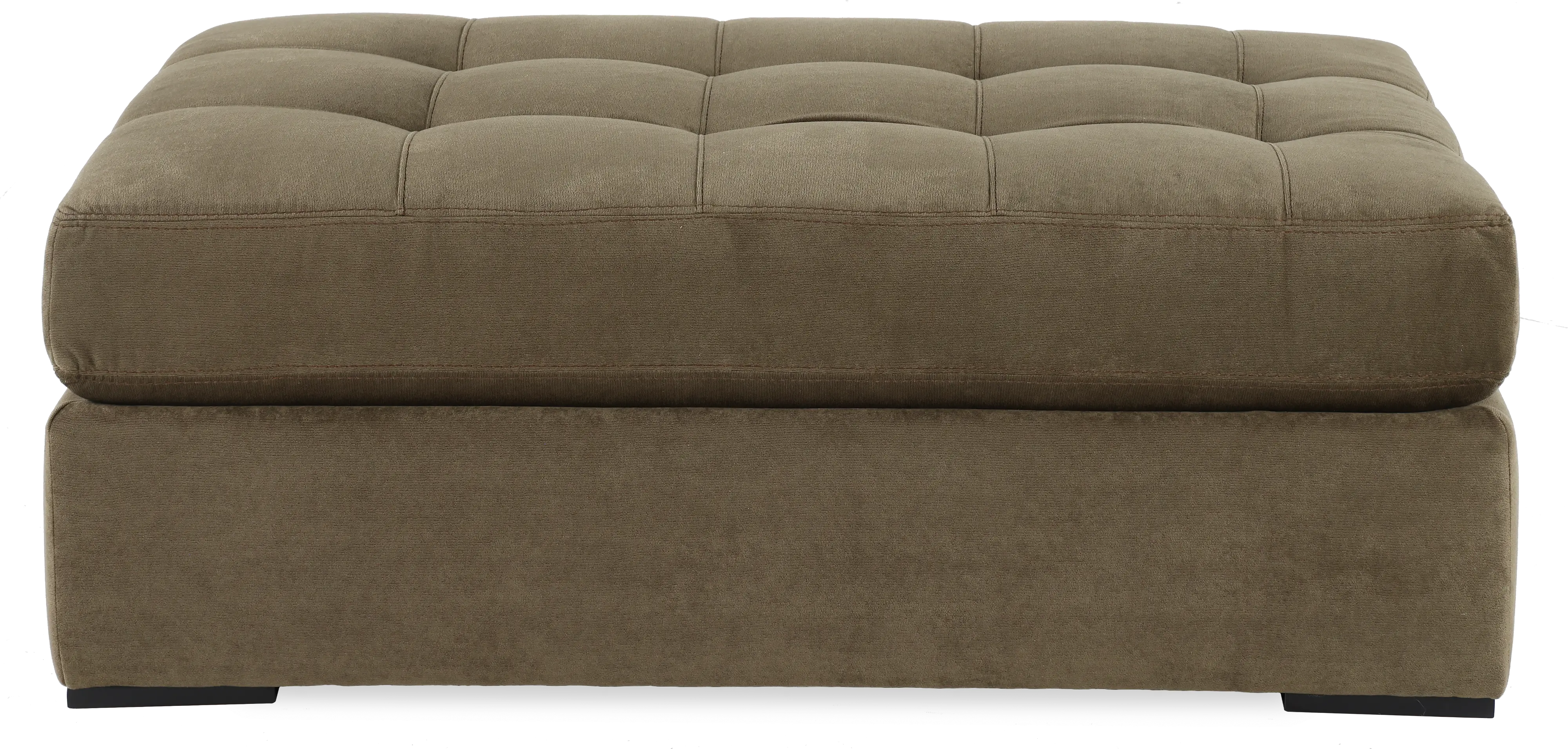 Noah Olive Green Ottoman-1