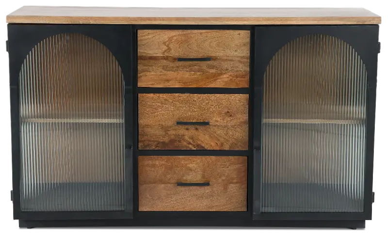 Dain light Brown 2-Door, 3-Drawer Sideboard