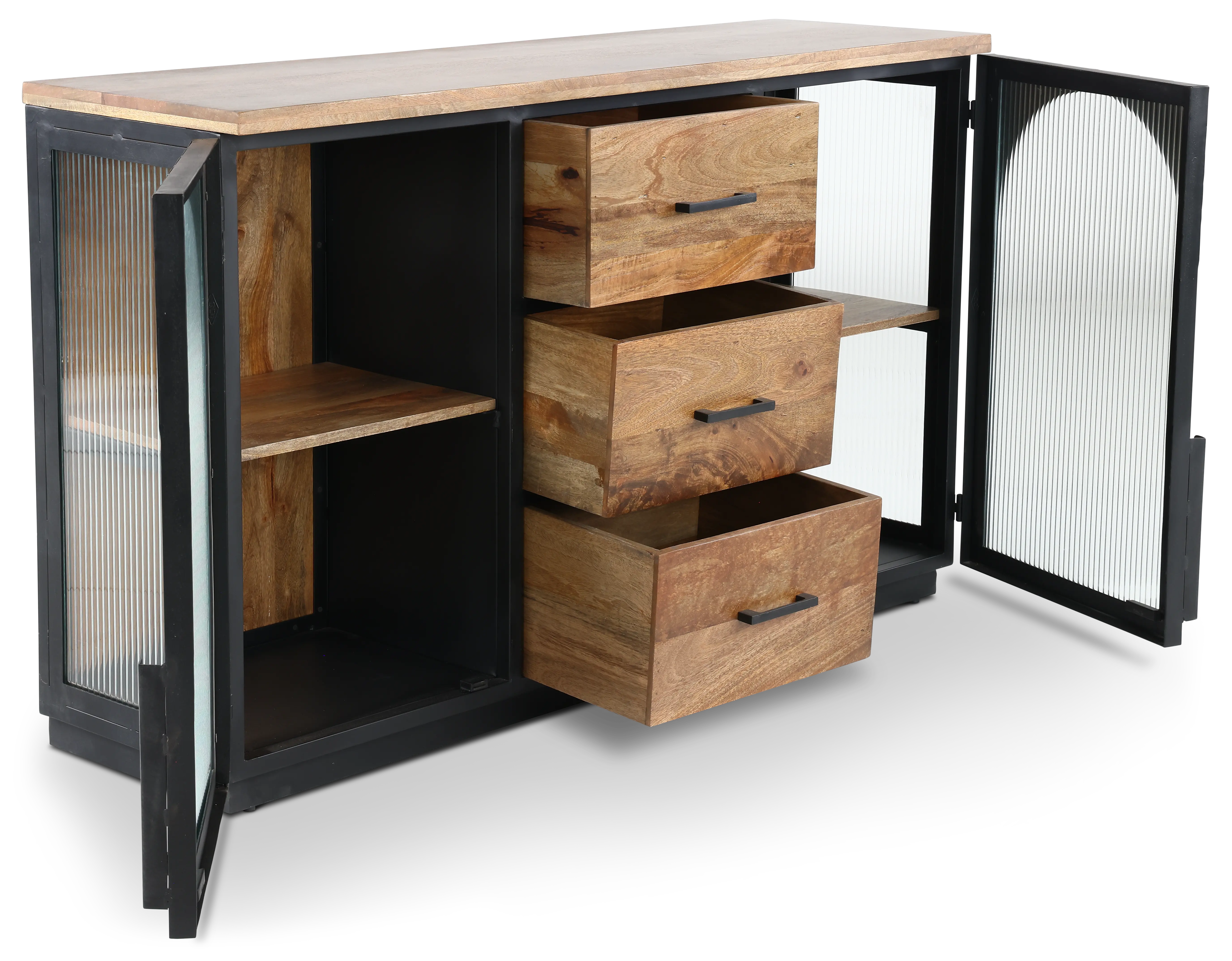 Dain light Brown 2-Door, 3-Drawer Sideboard-4