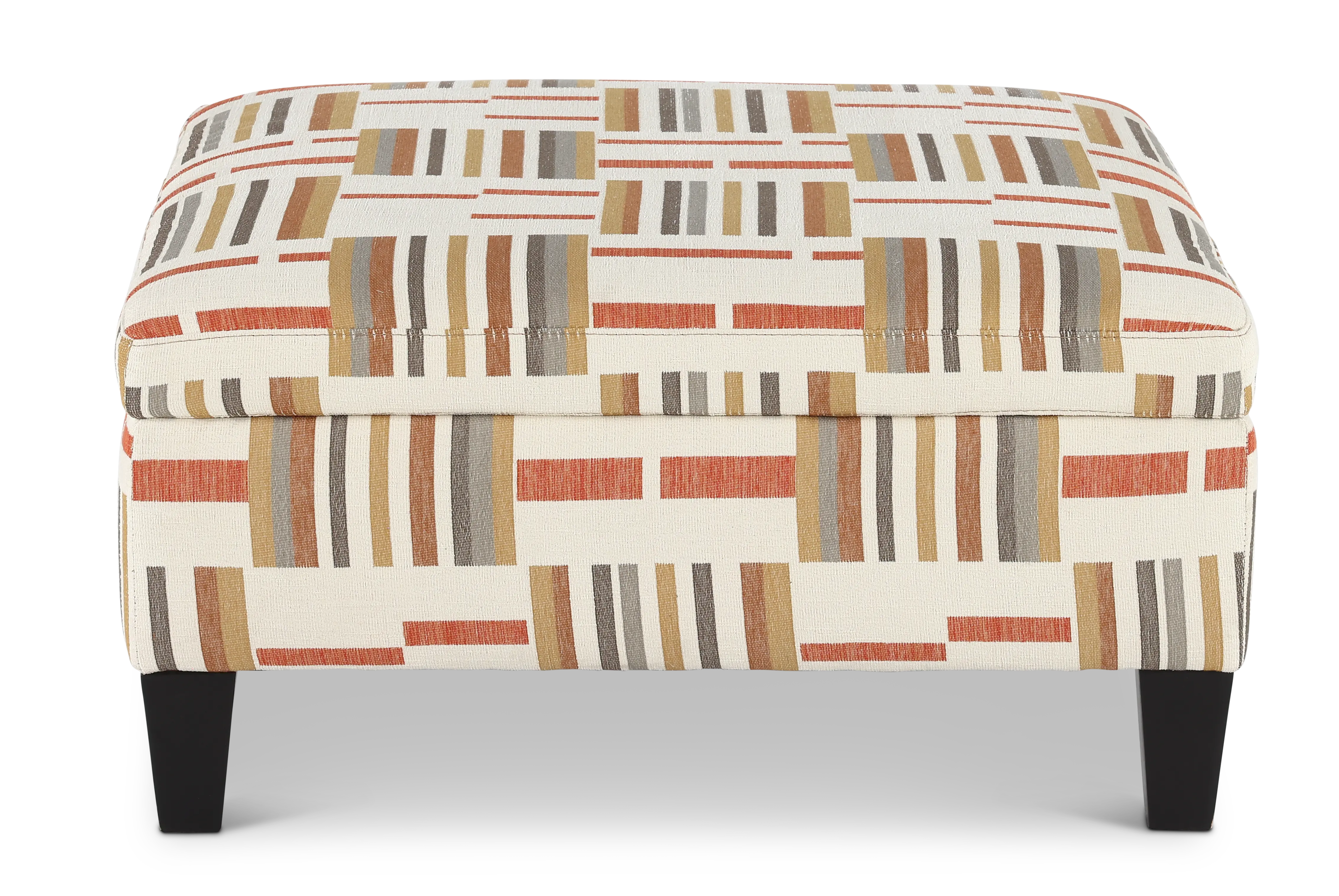 Orion Cream and Copper Storage Ottoman-4