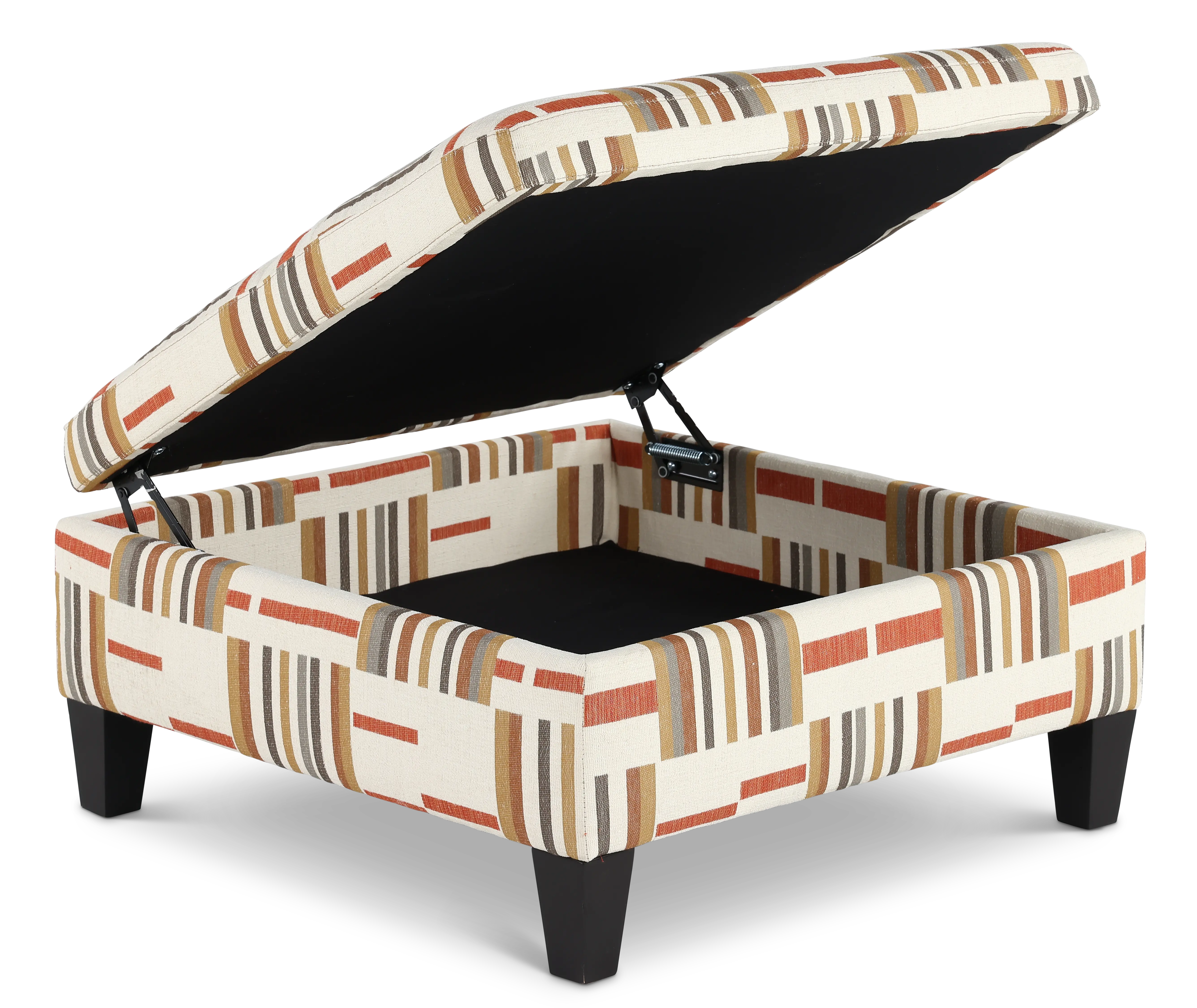 Orion Cream and Copper Storage Ottoman-6
