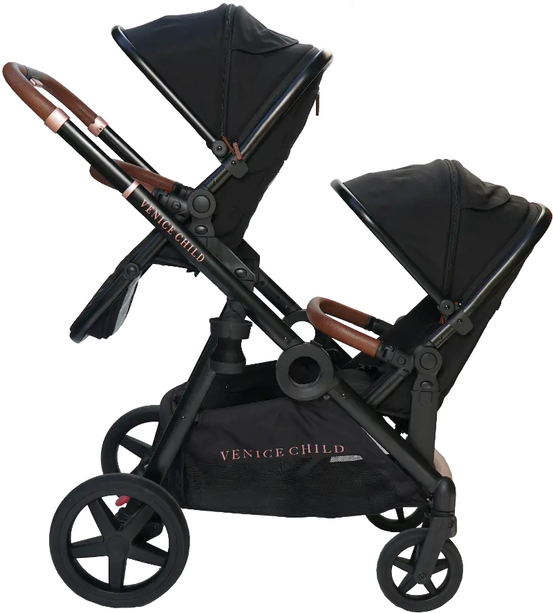 Venice Child Maverick Single to Double Stroller with 2nd Toddler Seat