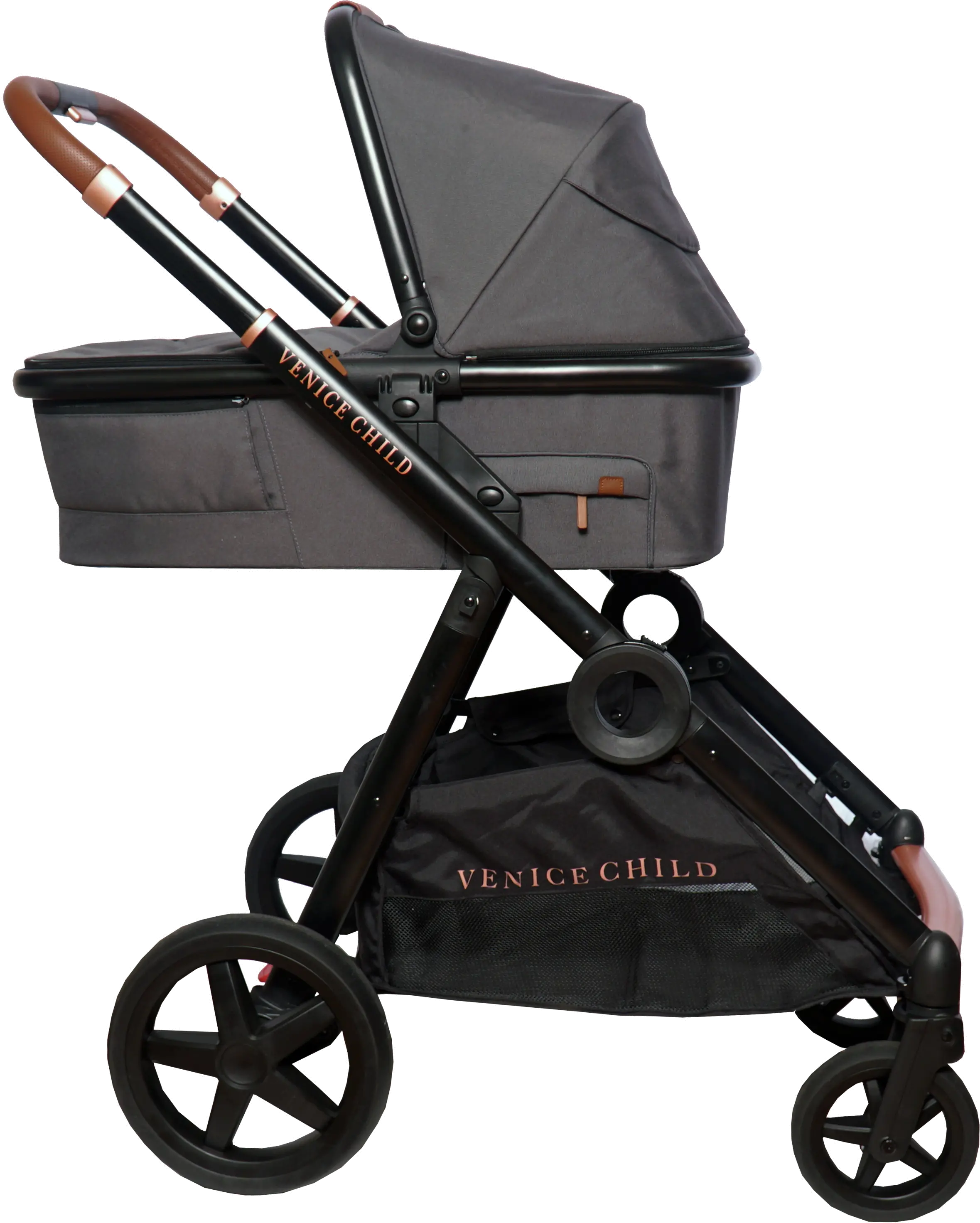 VCHD-MV202-01 Venice Child Maverick Single to Double Stroller with Bassinet-3
