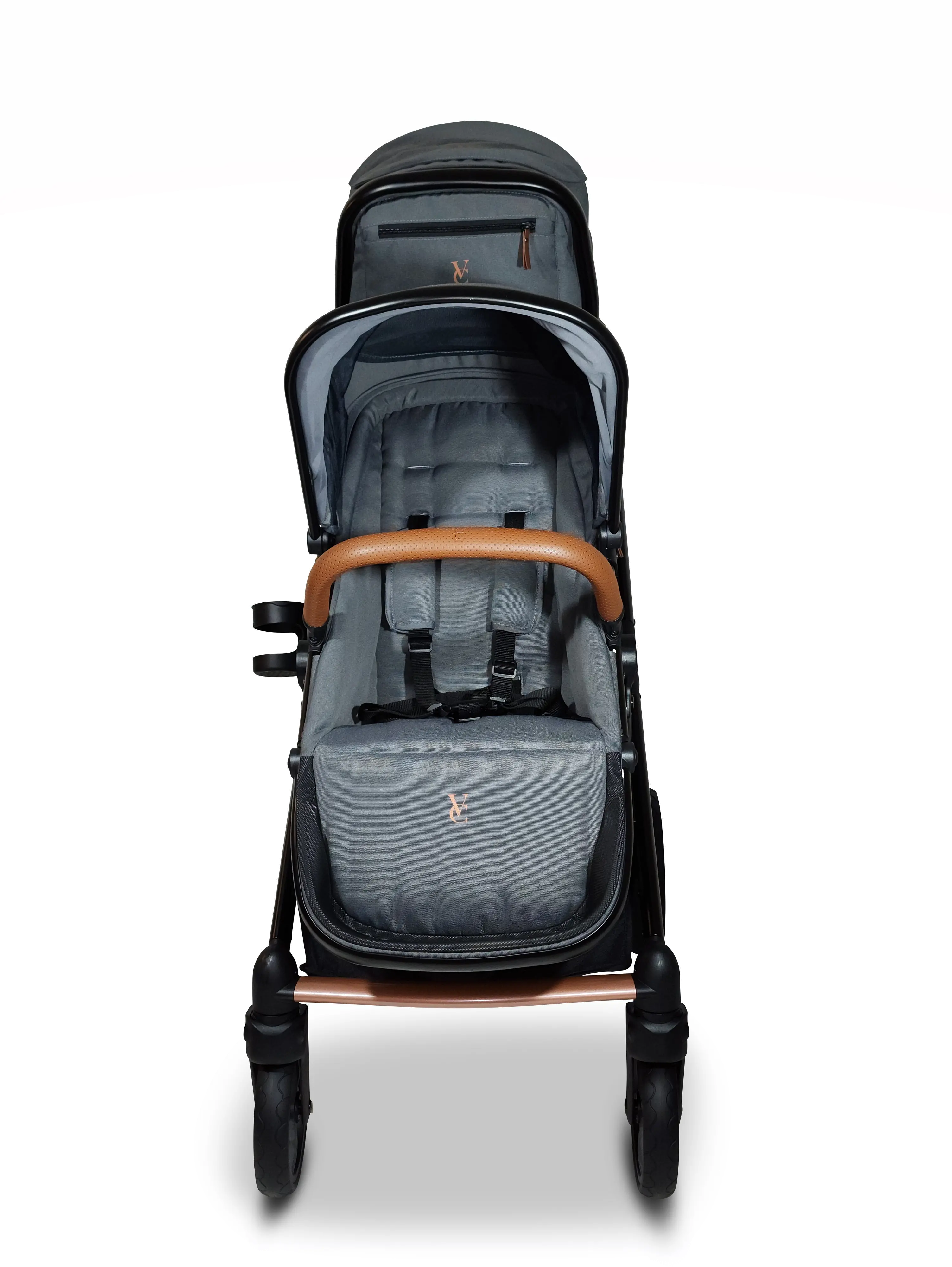 VCHD-VA302-01 Venice Child Ventura Single to Double Stroller with 2nd Toddler Seat-1