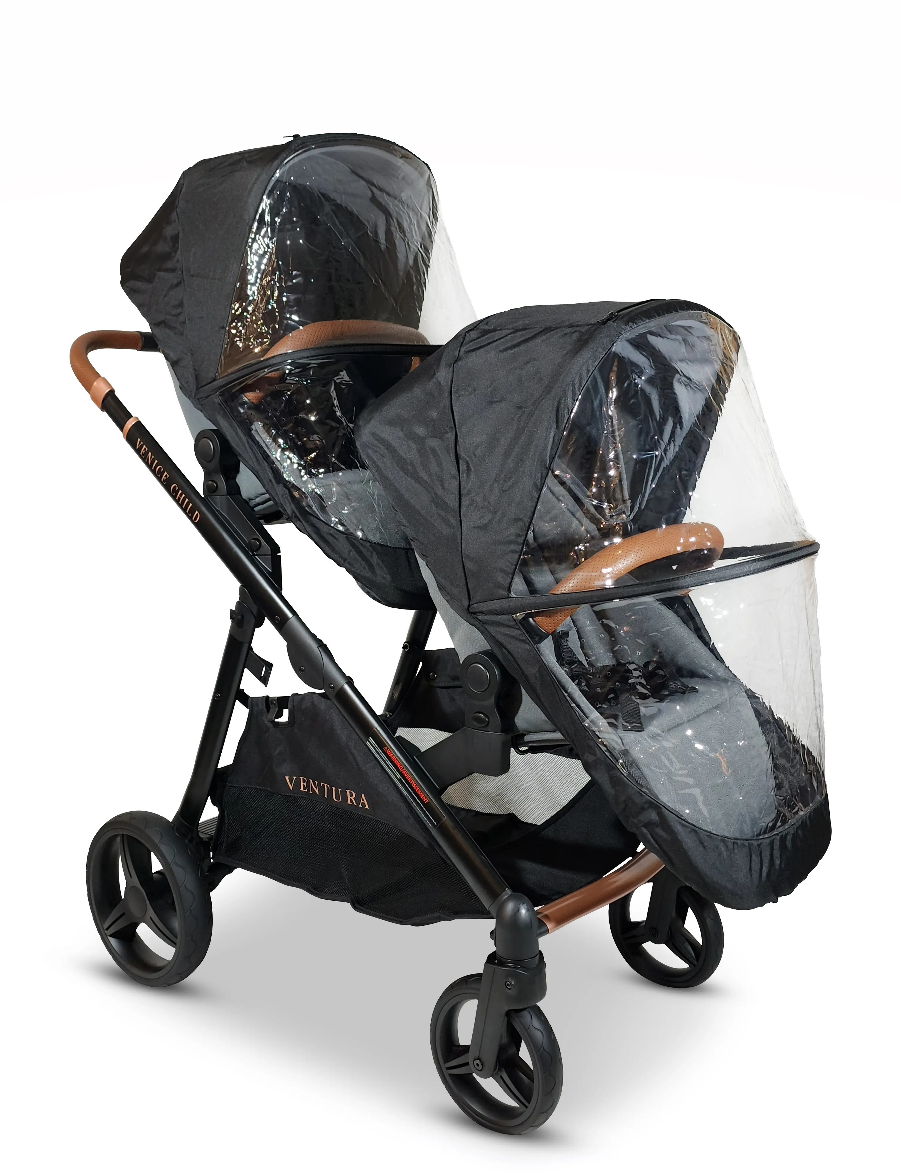 VCHD-VA302-01 Venice Child Ventura Single to Double Stroller with 2nd Toddler Seat-5