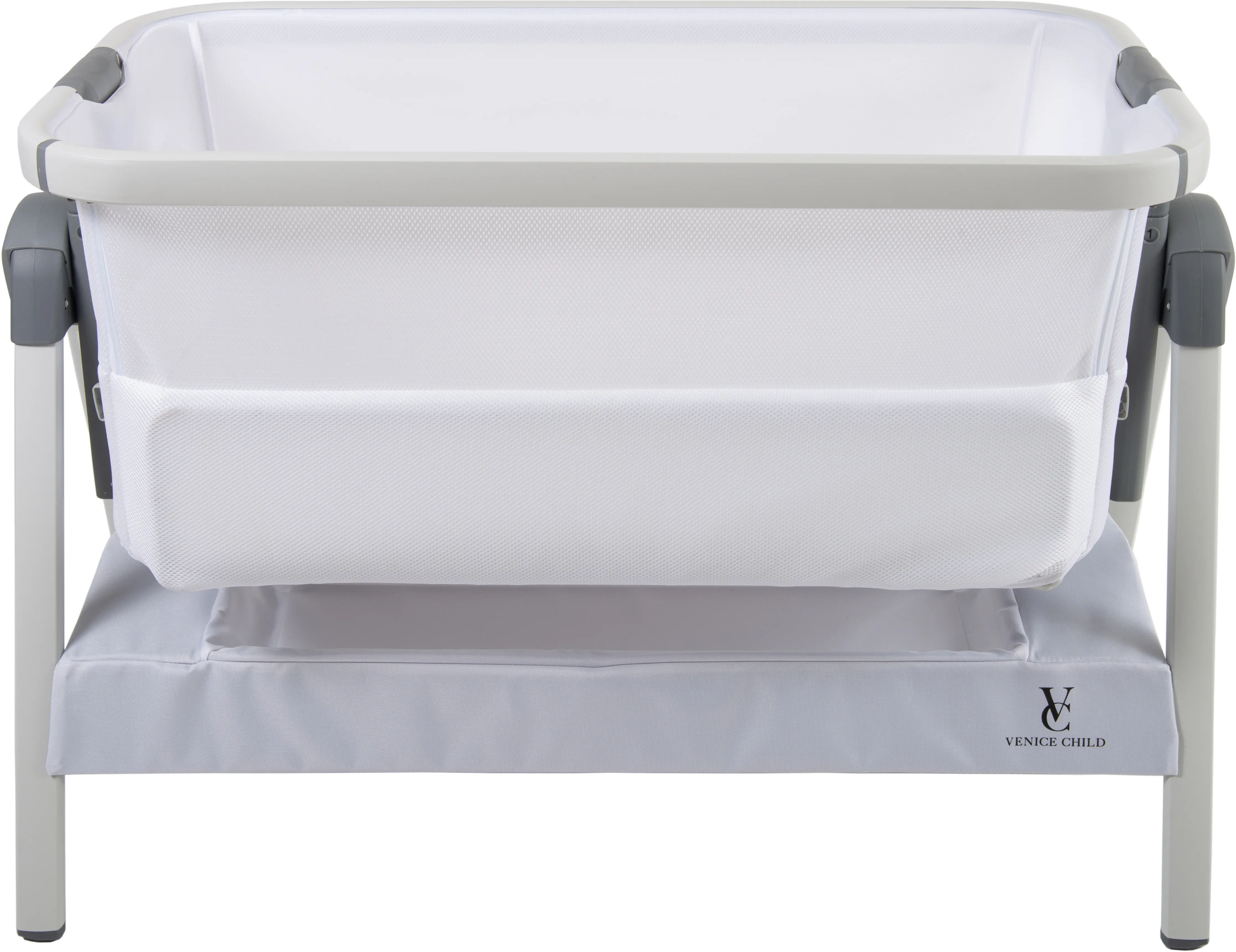 VCHD-CD01-01 Venice Child California Dreaming White Bedside Bassinet-1