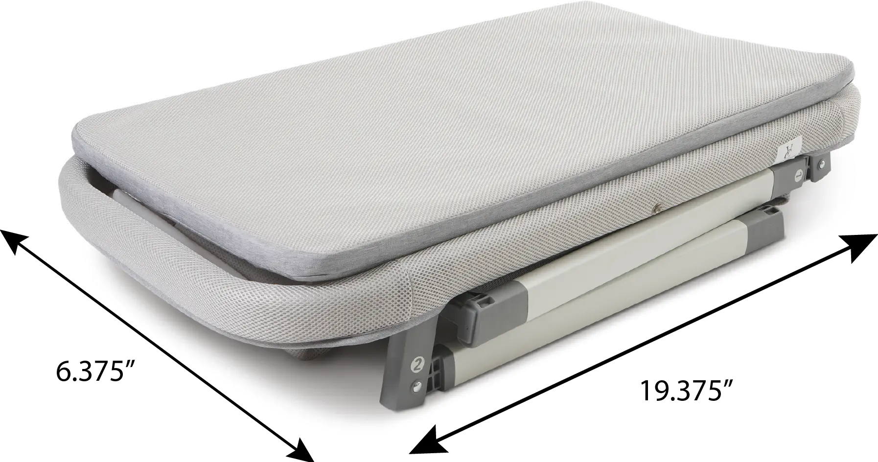 VCHD-MD02-01 Venice Child Malibu Dreams Gray Rocking Mini Bassinet-8