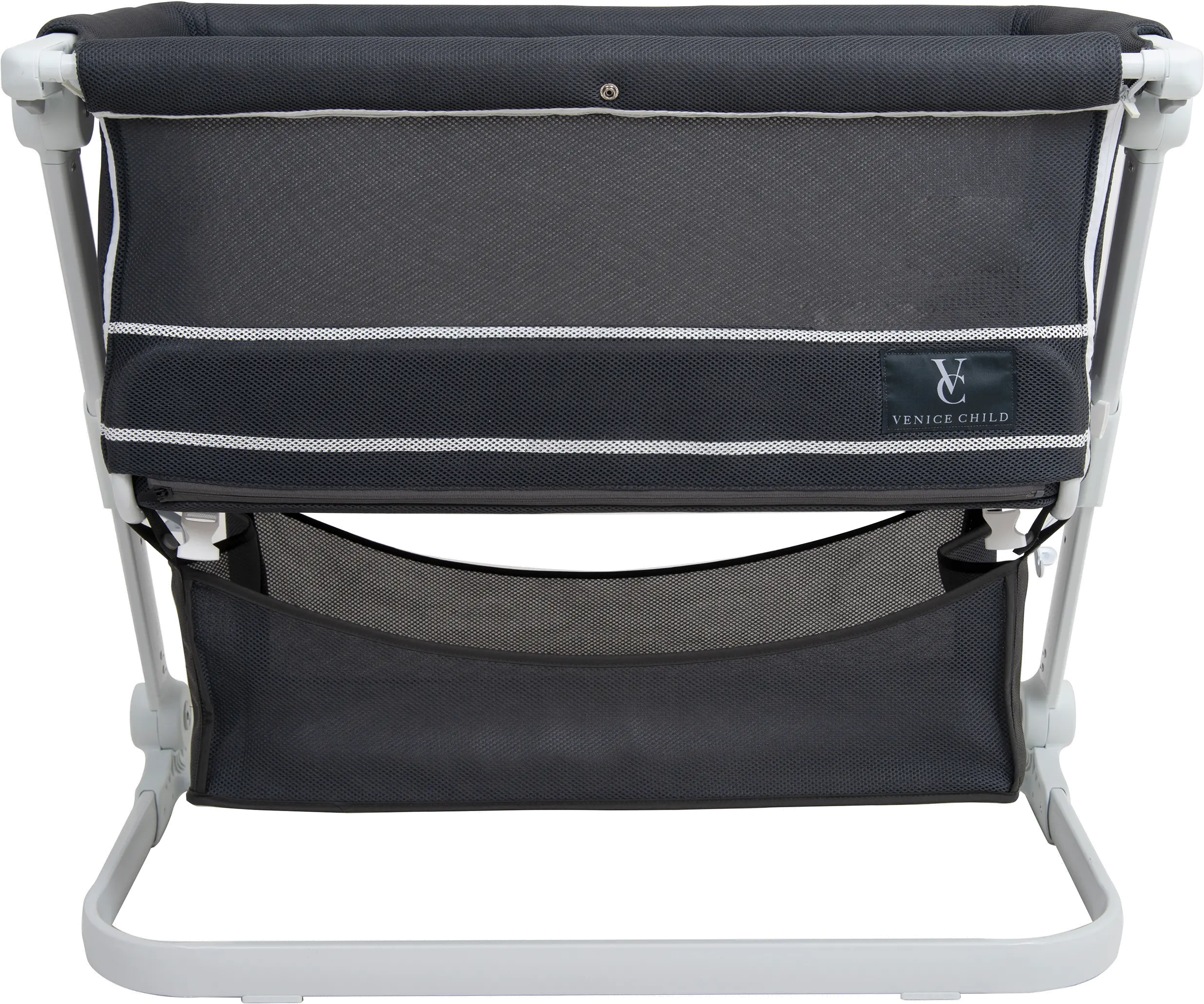 VCHD-SD02-01 Venice Child Sunset Dreaming Gray Bedside Bassinet-1