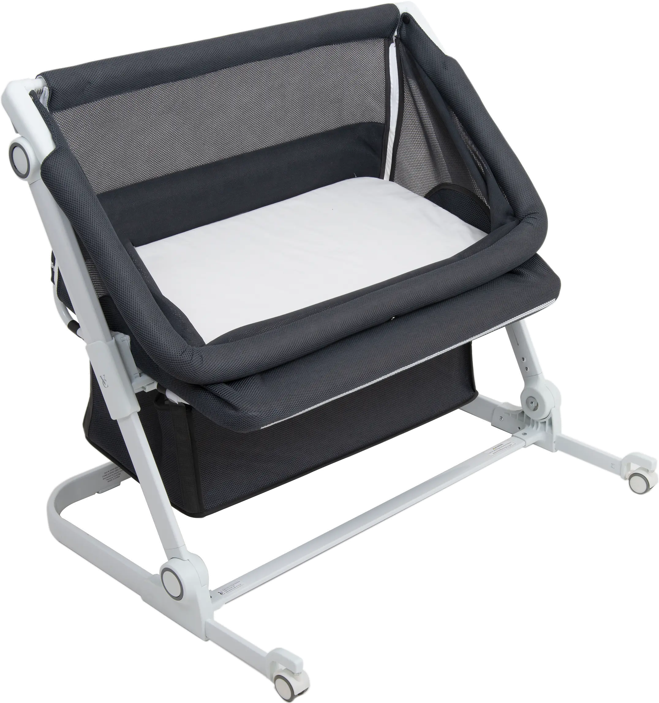 VCHD-SD02-01 Venice Child Sunset Dreaming Gray Bedside Bassinet-4