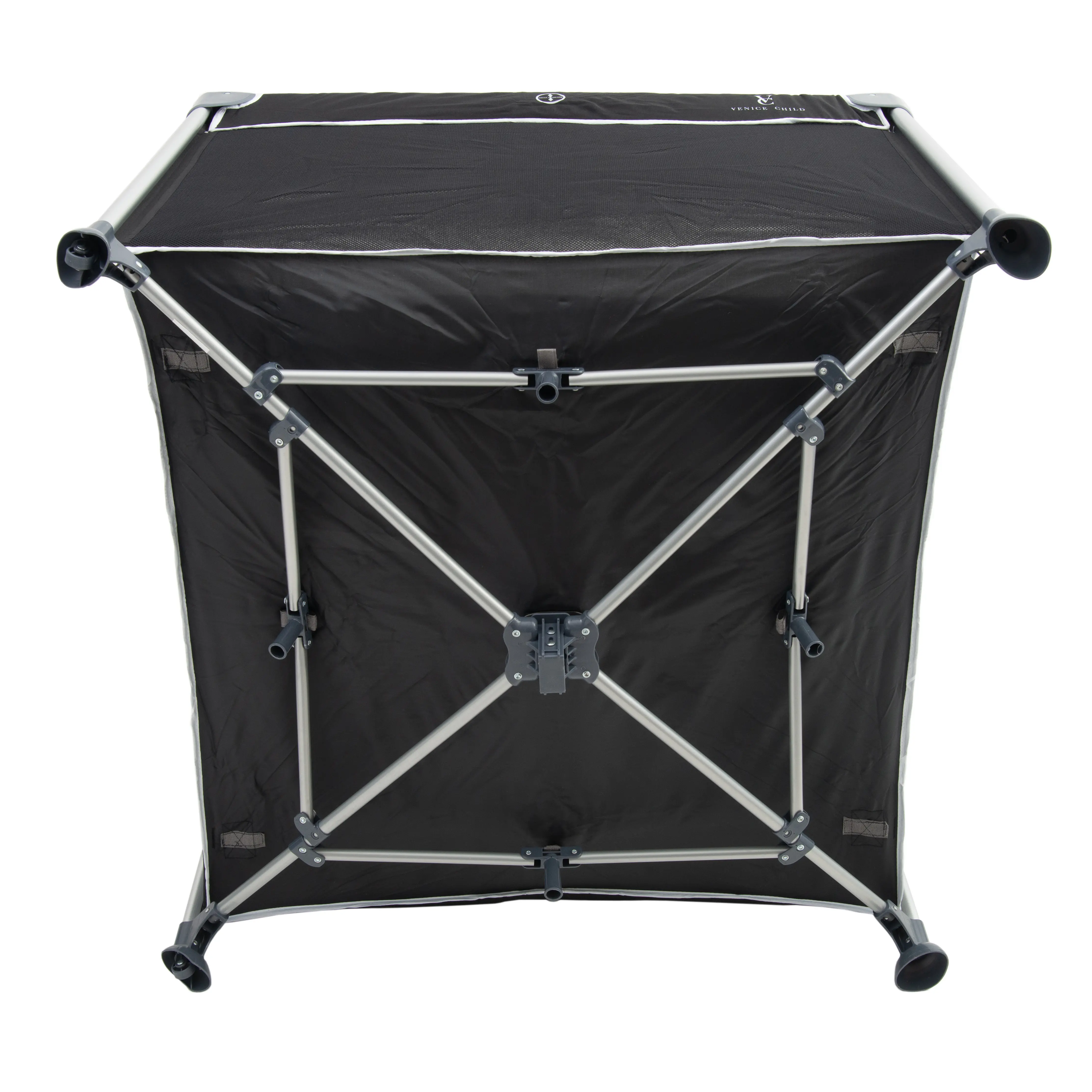 VCHD-DD03-01 Venice Child DayDreamer Black Portable Playard-5