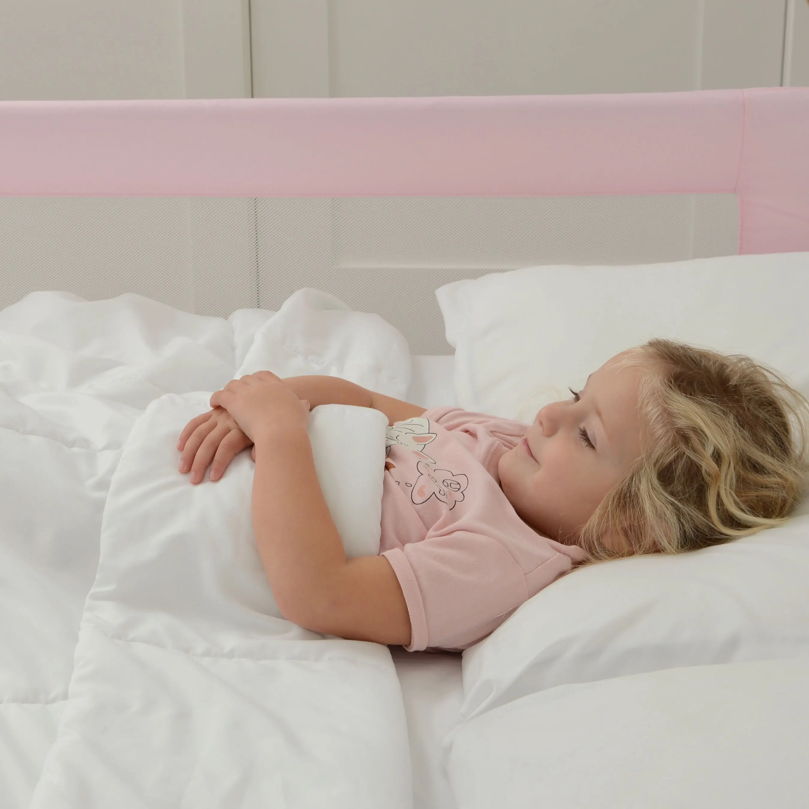 VCHD-DC05-04 Venice Child DreamCatcher Pink Toddler Bed Guard Rail-4
