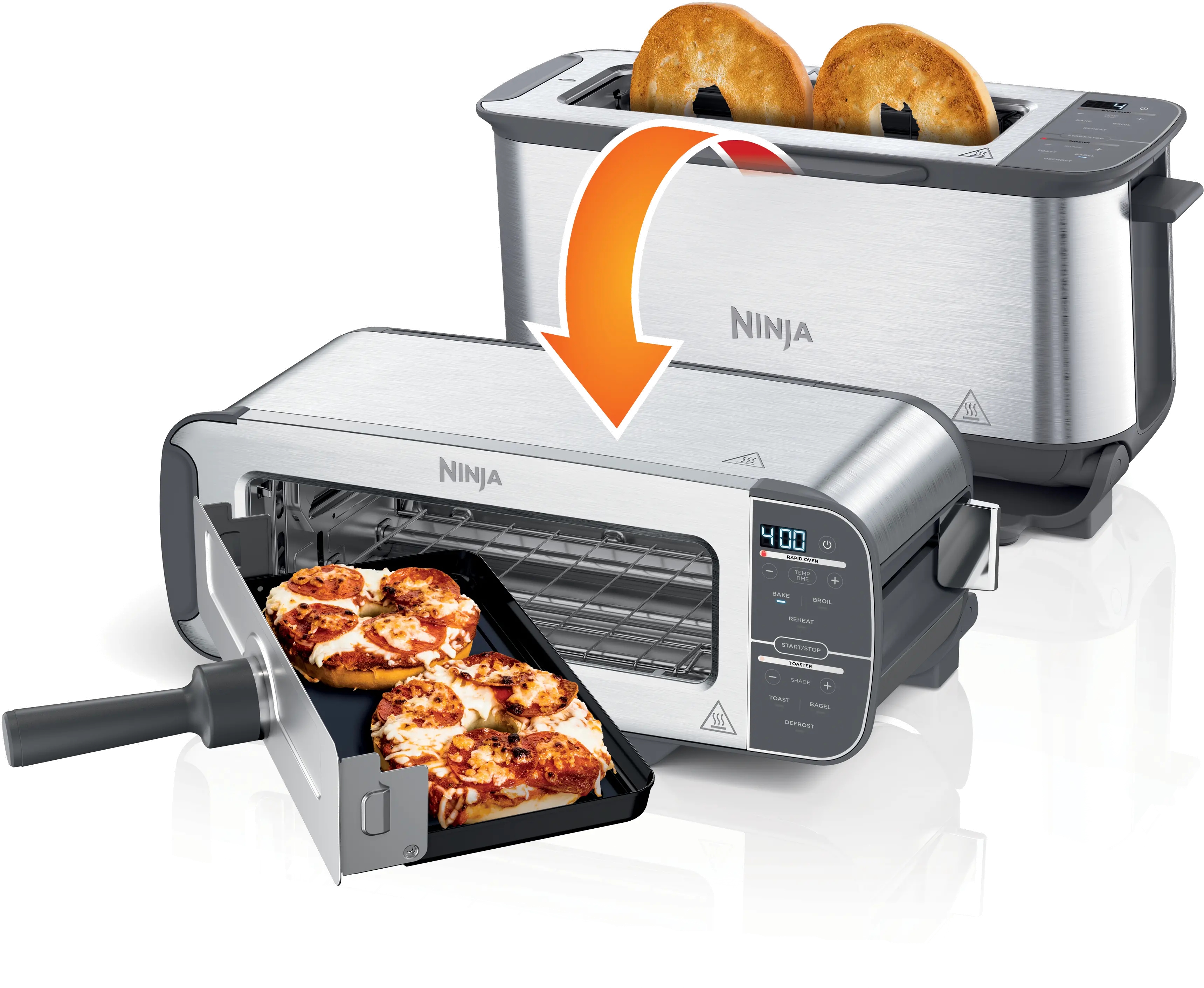 ST101 Ninja Foodi 2-in-1 Flip Toaster Oven-3