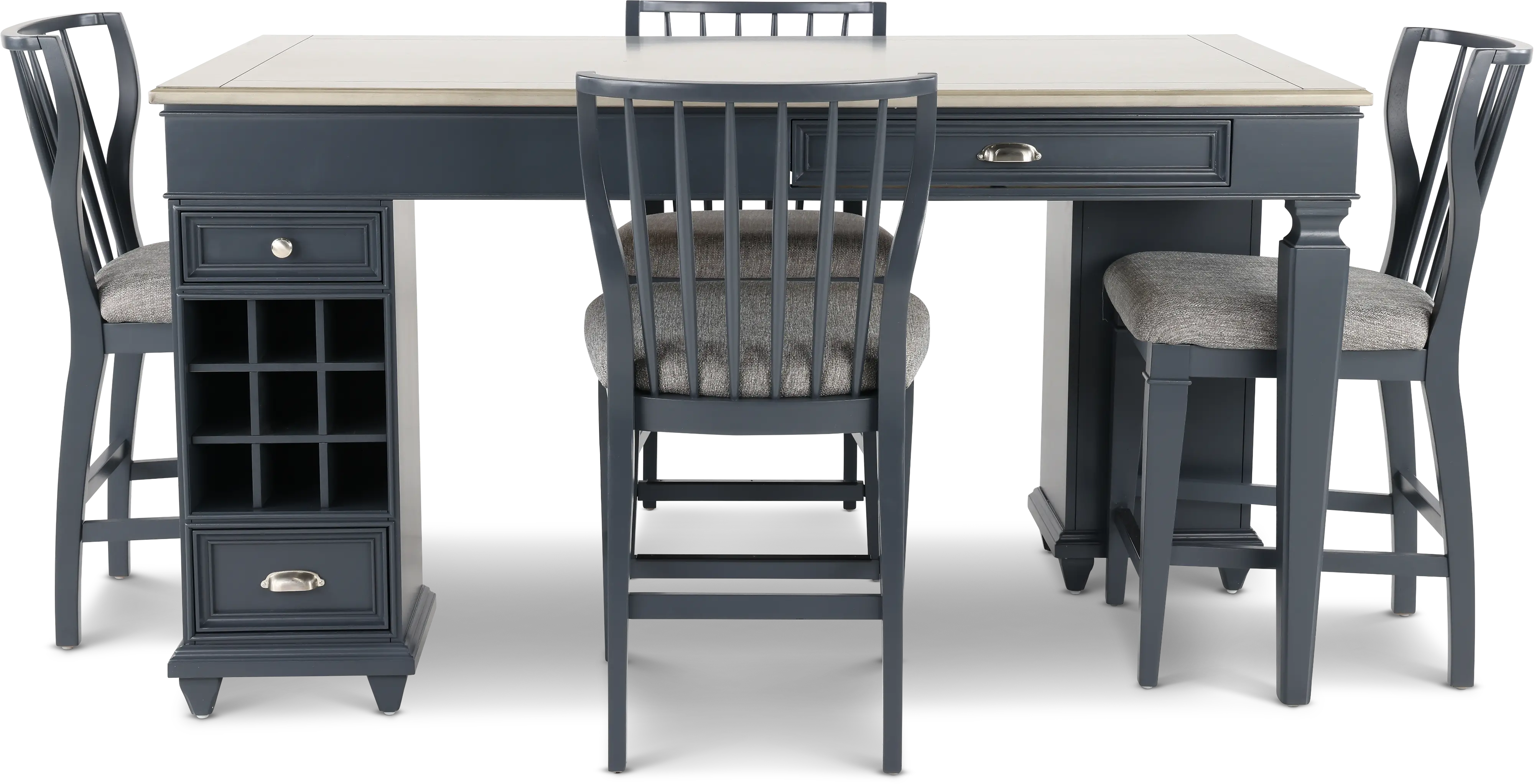Vista Azul Graphite Gray 5 Piece Counter Height Dining Set-4