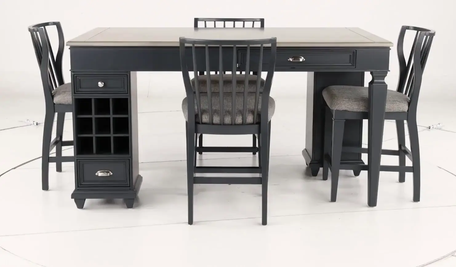 Vista Azul Graphite Gray 5 Piece Counter Height Dining Set-5