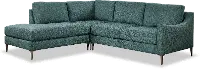 Design Lab Mostny Teal 3 Piece Sectional