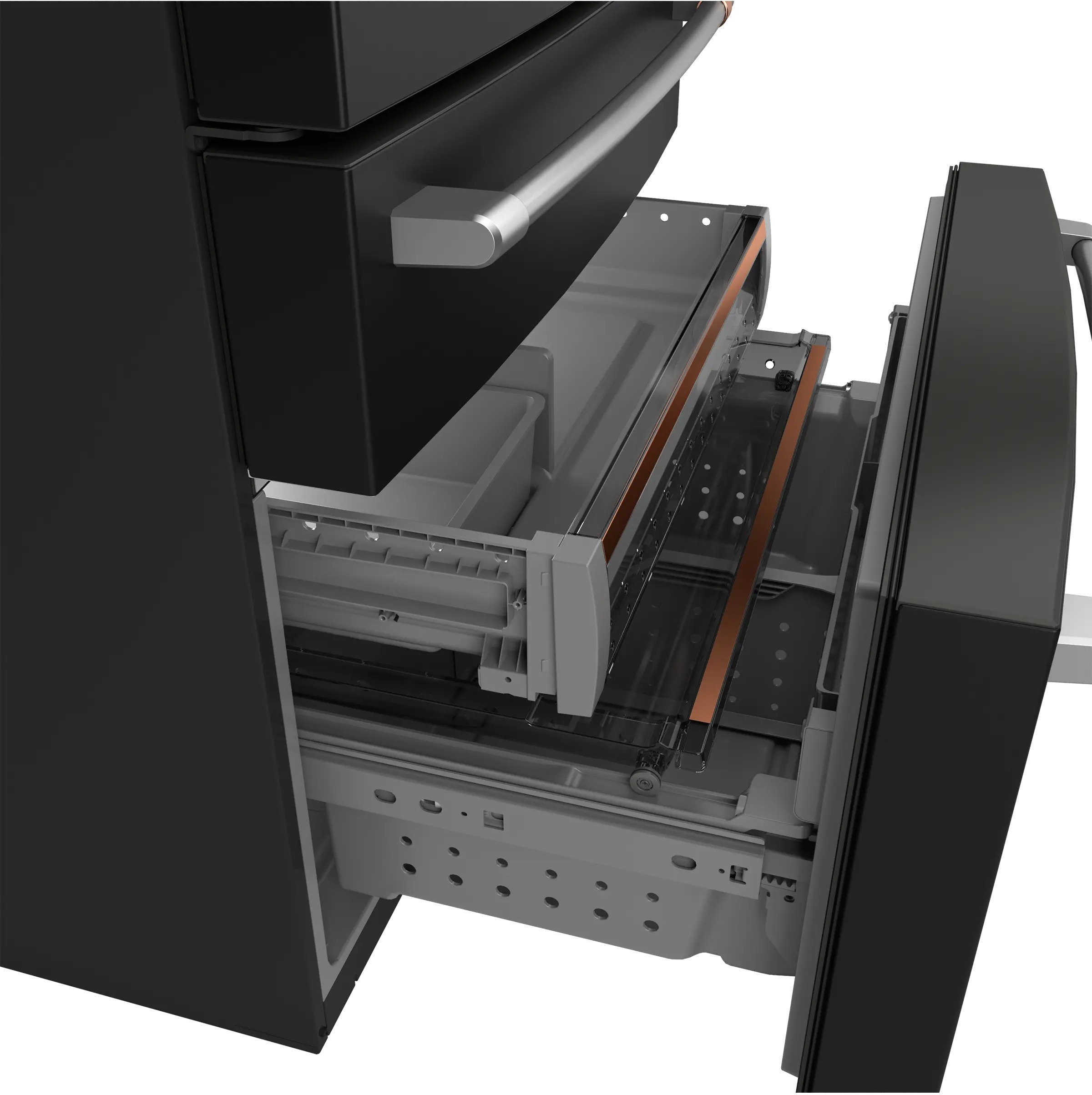 CGE29DP3TD1 Ge Cafe Smart 4-Door French Door Refrigerator - Matte Black-11