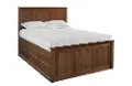 Shaker Brown Queen Storage Bed