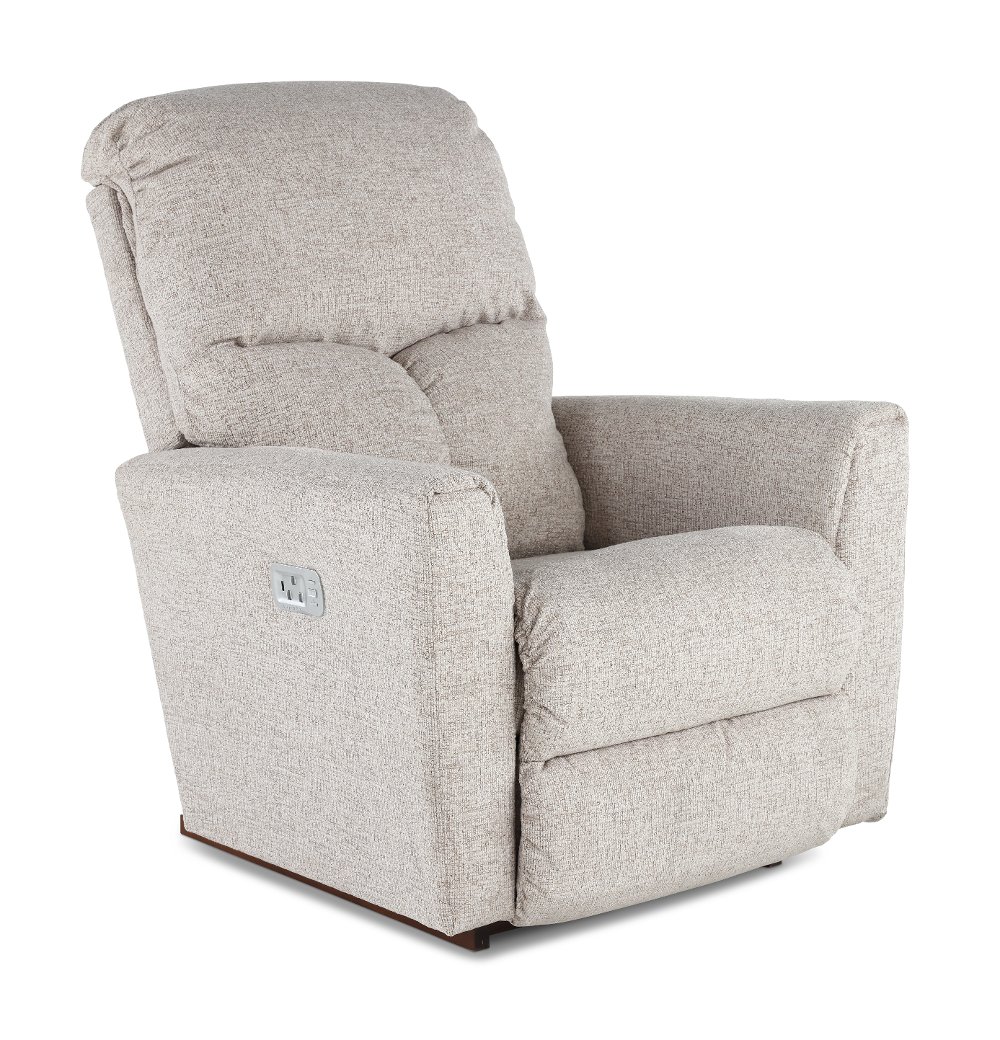 Hawthorn Light Gray Power Rocker Recliner