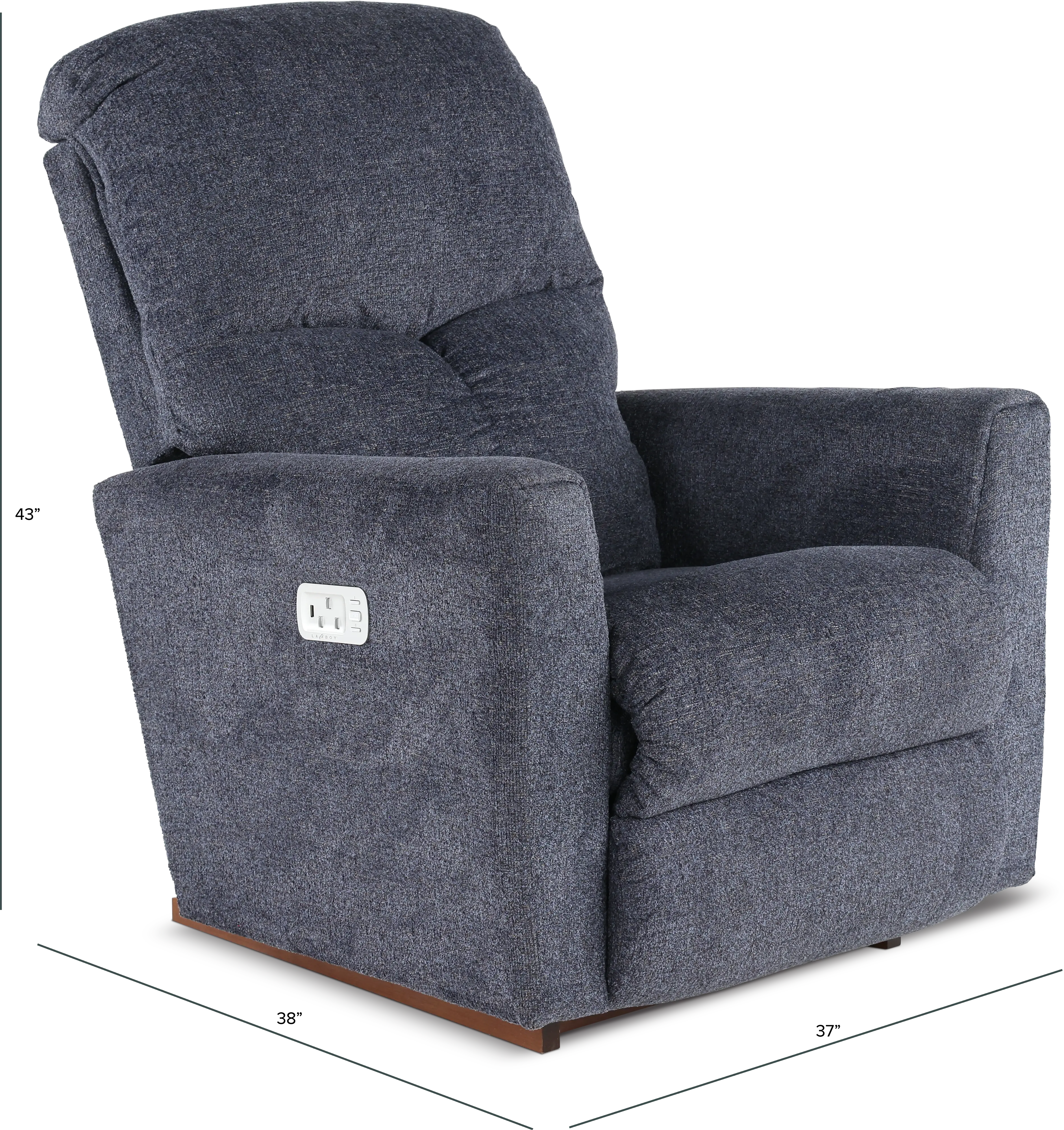 10-U780/C196786 Hawthorn Navy Blue Power Rocker Recliner-3