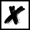 Swipe X Black and White Framed Art