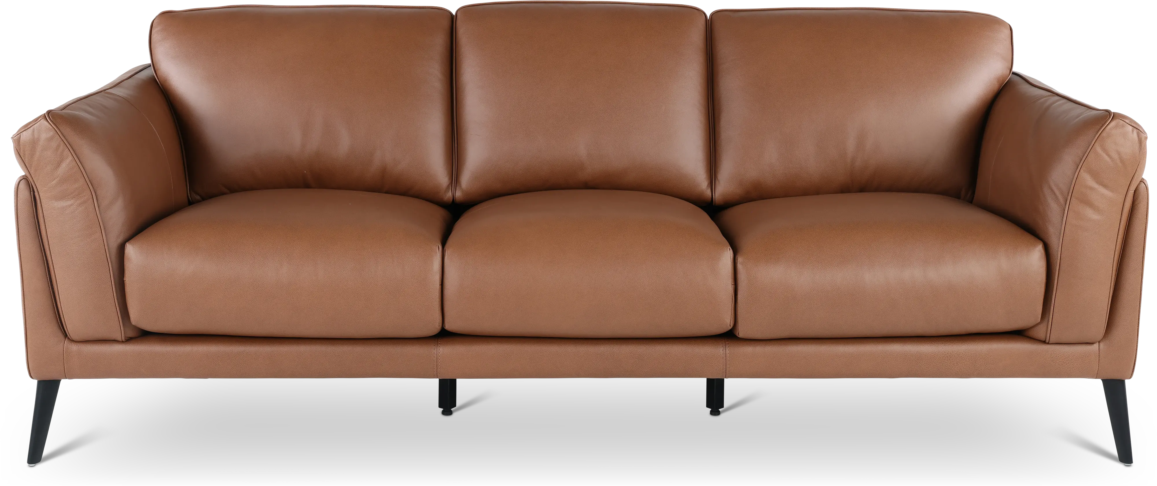Paris Brown Leather Sofa-1