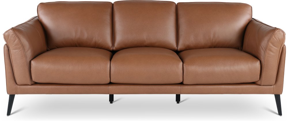 Paris Brown Leather Sofa