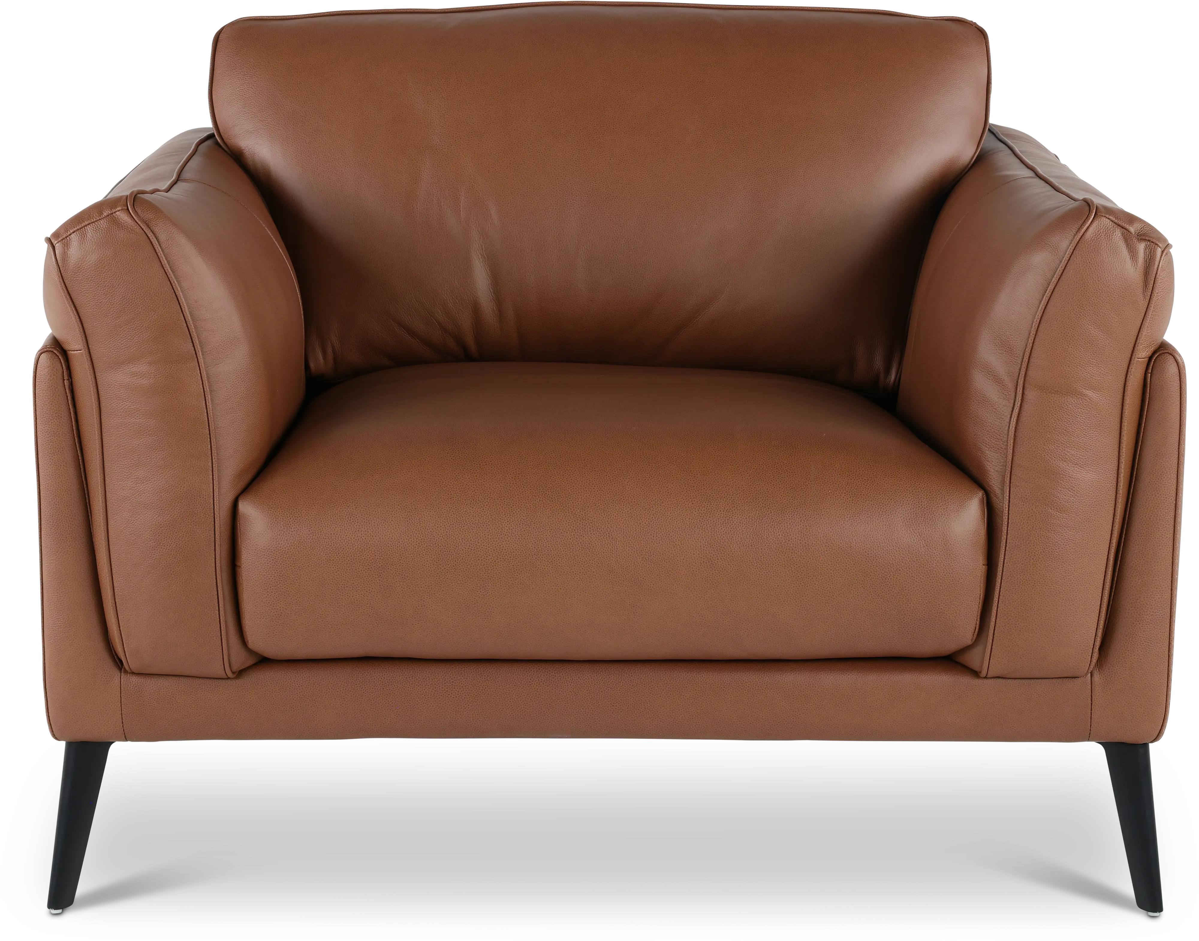 Paris Brown Leather Chair-1