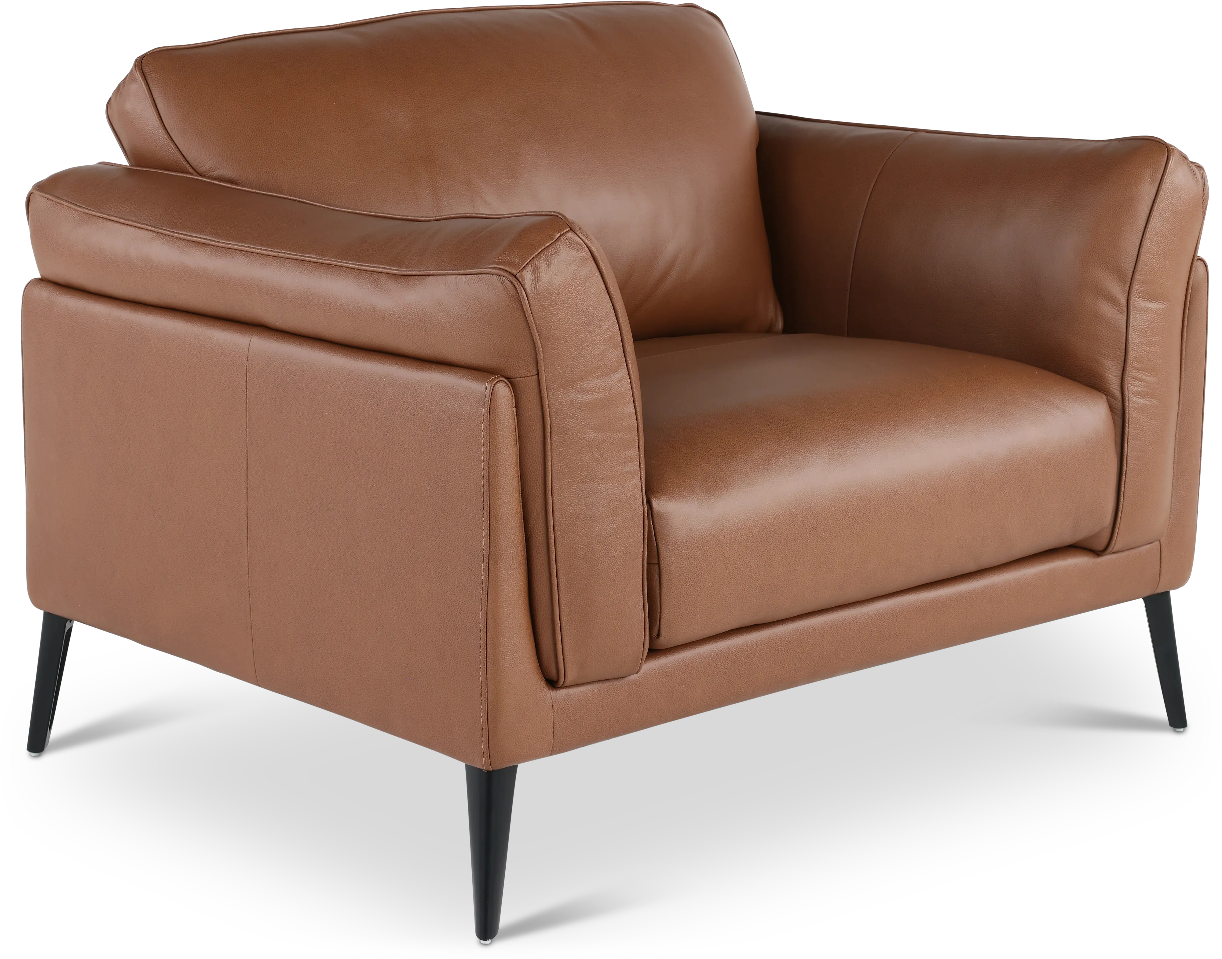 Paris Brown Leather Chair-4