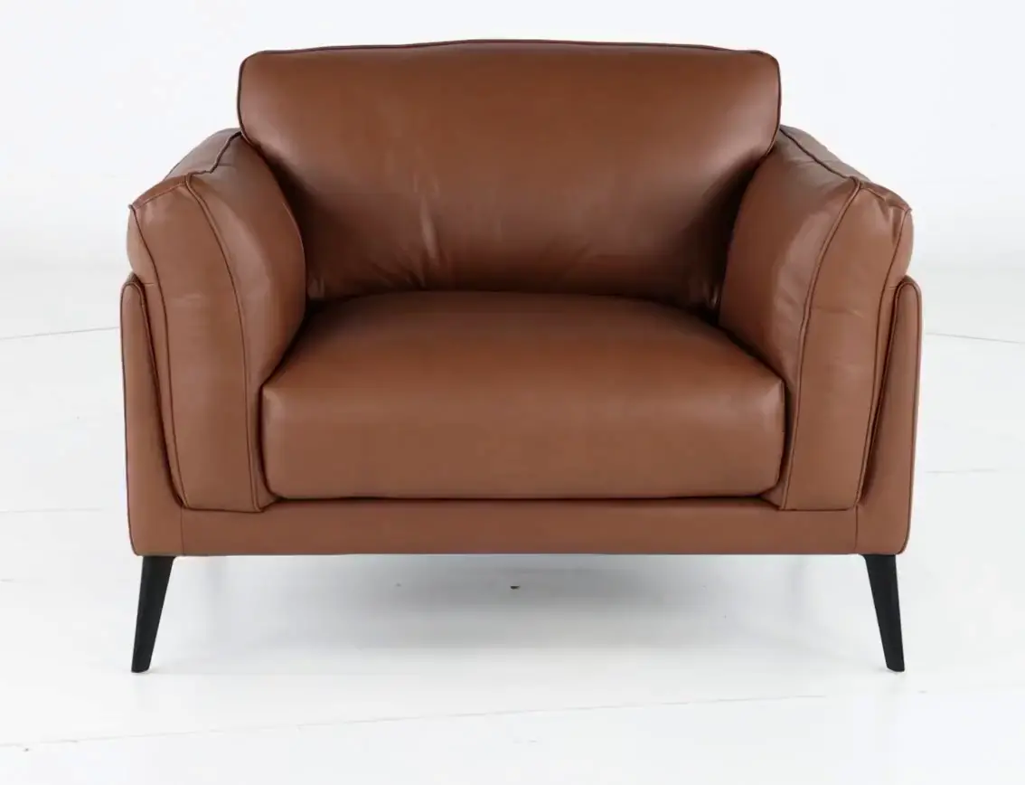 Paris Brown Leather Chair-5