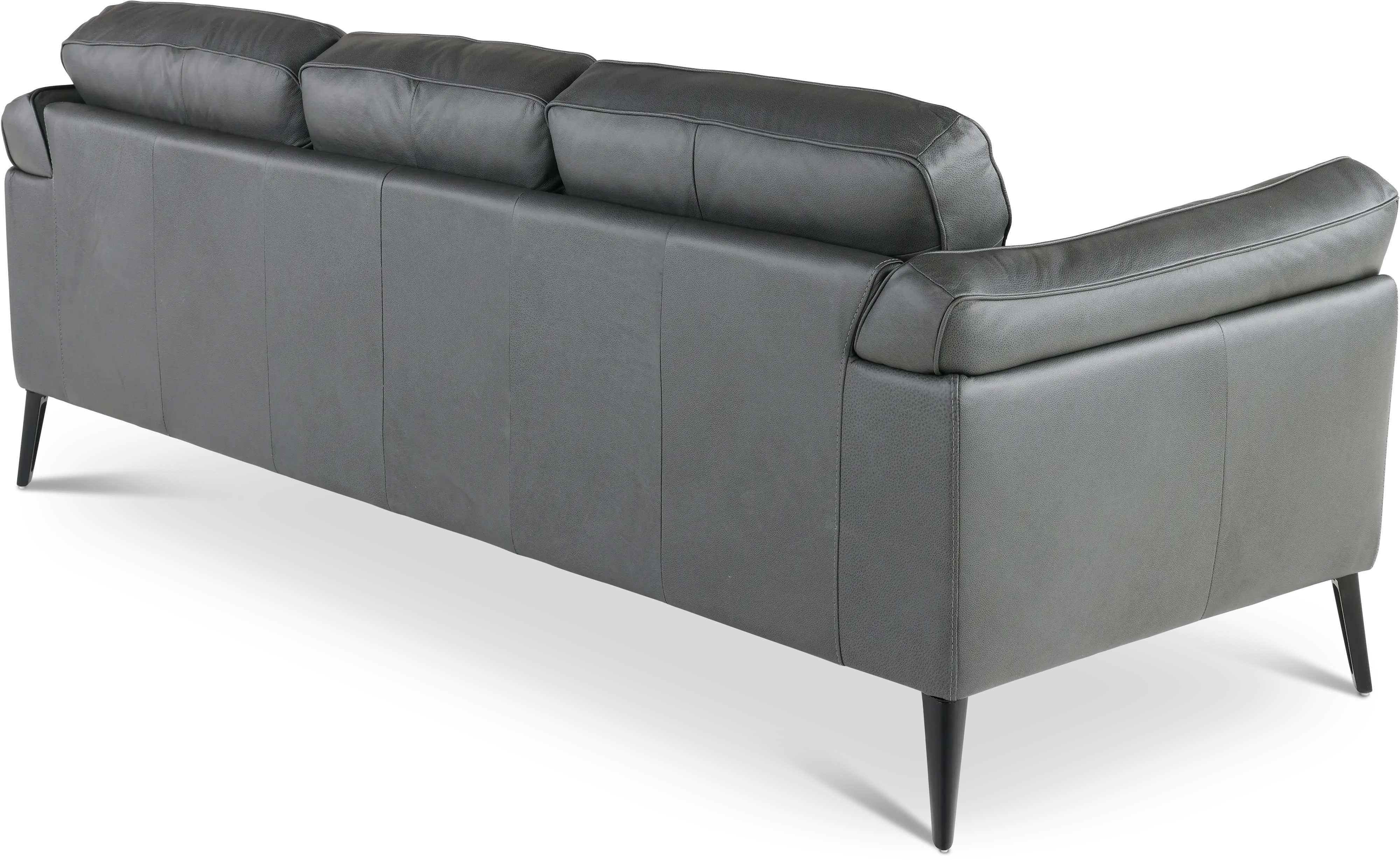 Paris Gray Leather Sofa-5