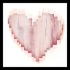 Pink Heart Framed Art