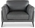 Paris Gray Leather Chair