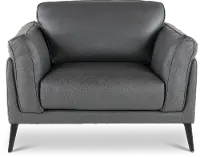 Paris Gray Leather Chair