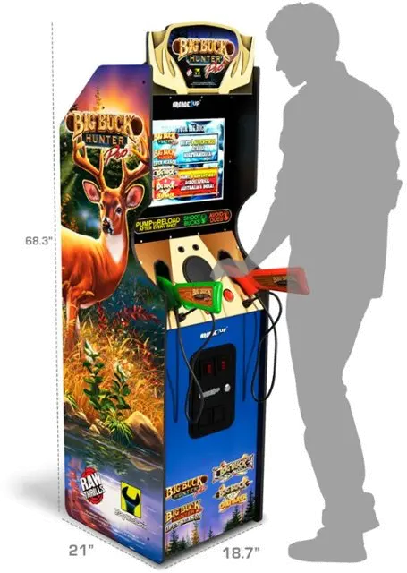 BBH-A-304025 Arcade1Up Big Buck Hunter Pro Deluxe Arcade Machine-4