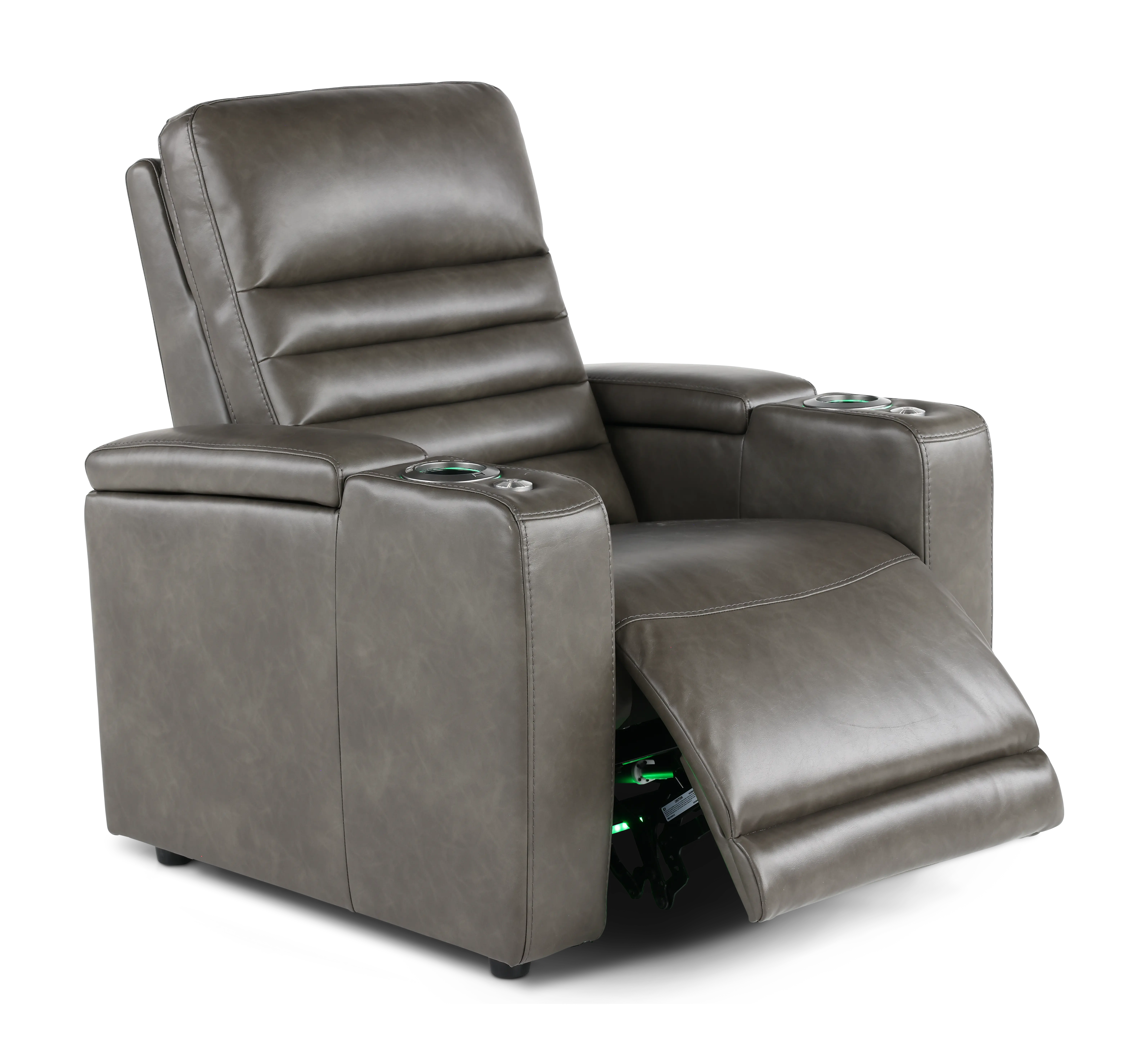 Copley Slate Gray Power Recliner with Power Headrest-6