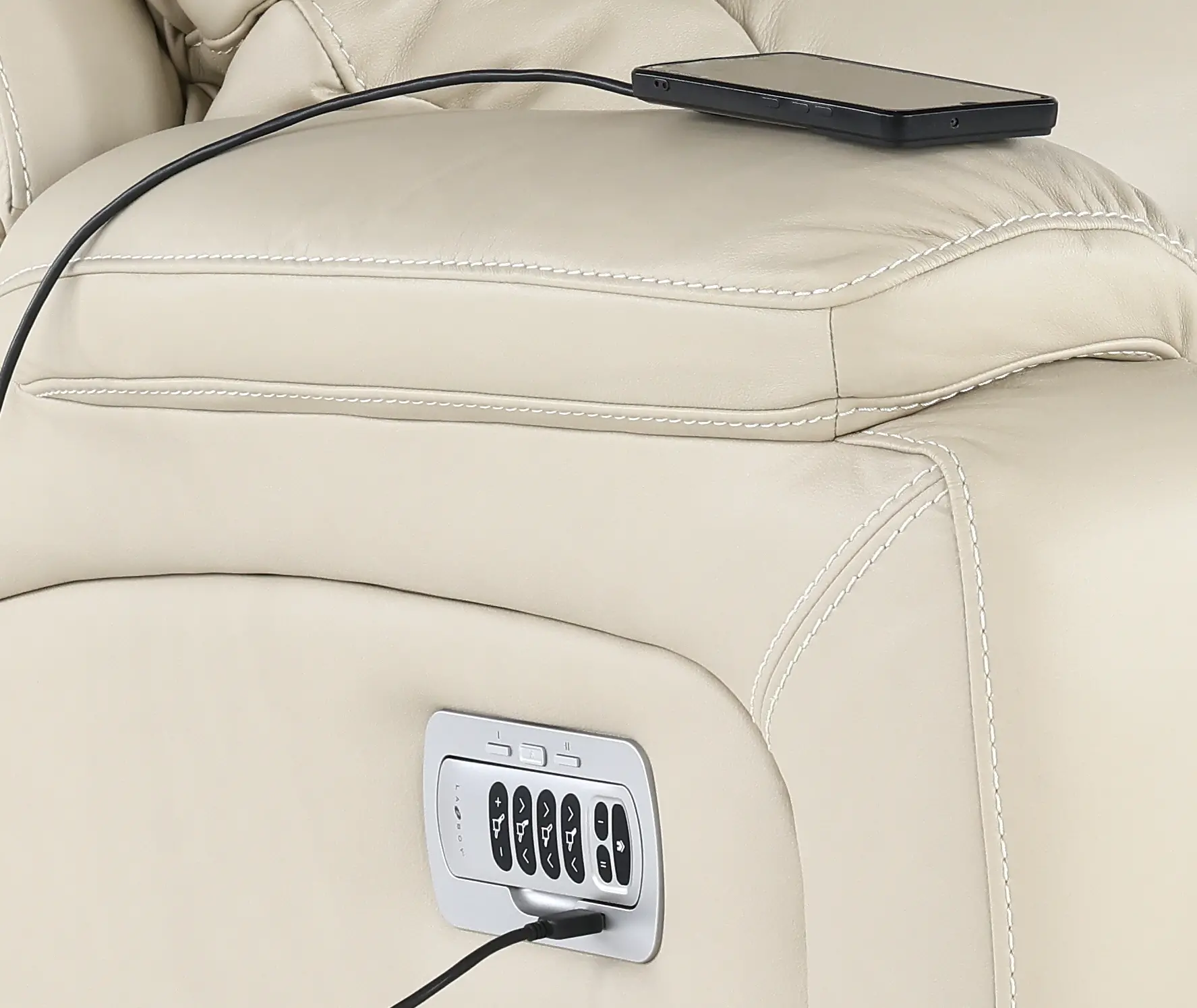 10X-530-RW/LB193032 Greyson Ice Power Rocker Recliner with Headrest and Lumbar-7