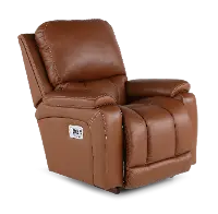 10X-530-RW/LB193077 Greyson Caramel Power Rocker Recliner with Headrest and Lumbar