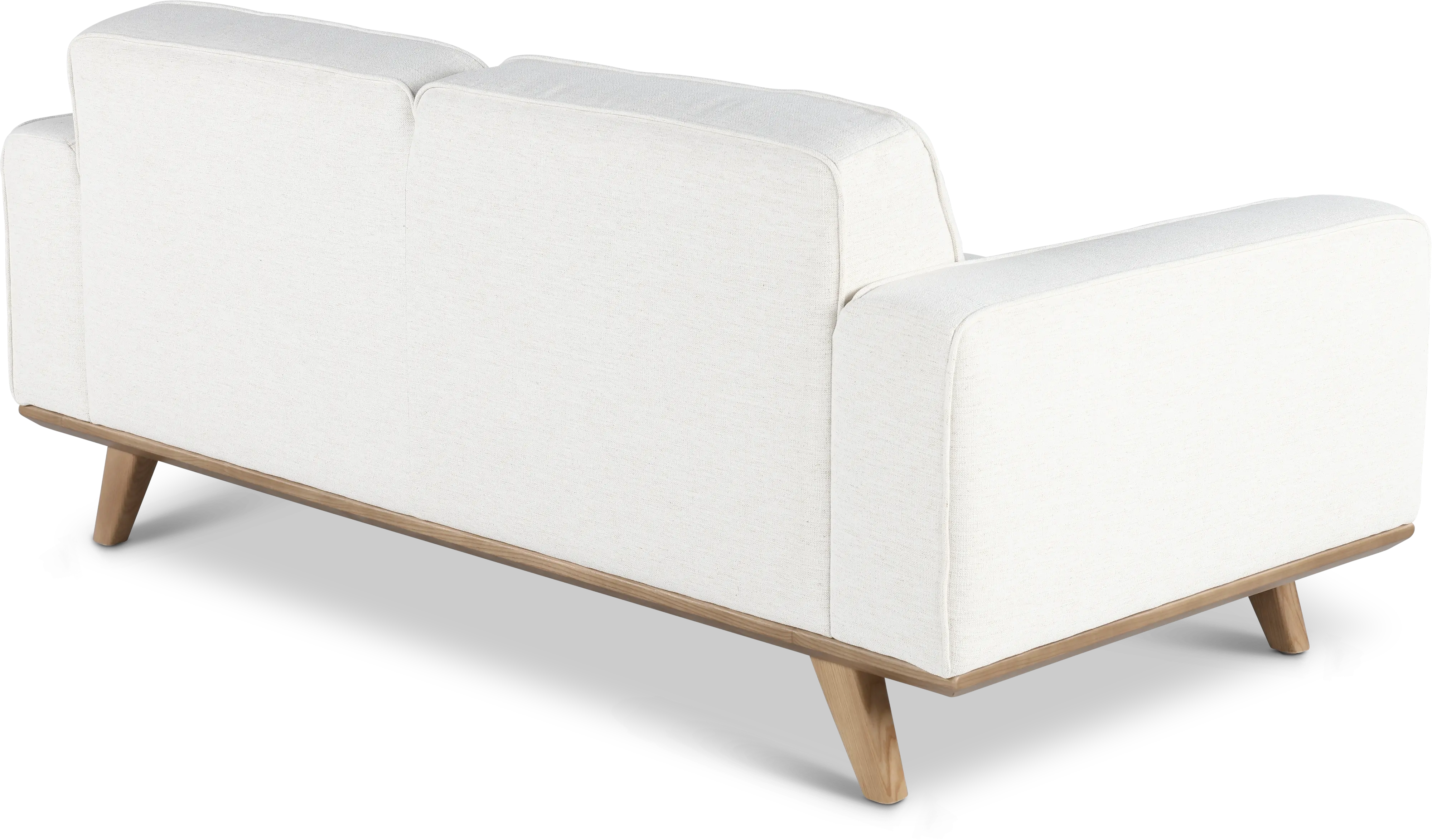 Nomad White Loveseat with Crypton Home Fabric-6