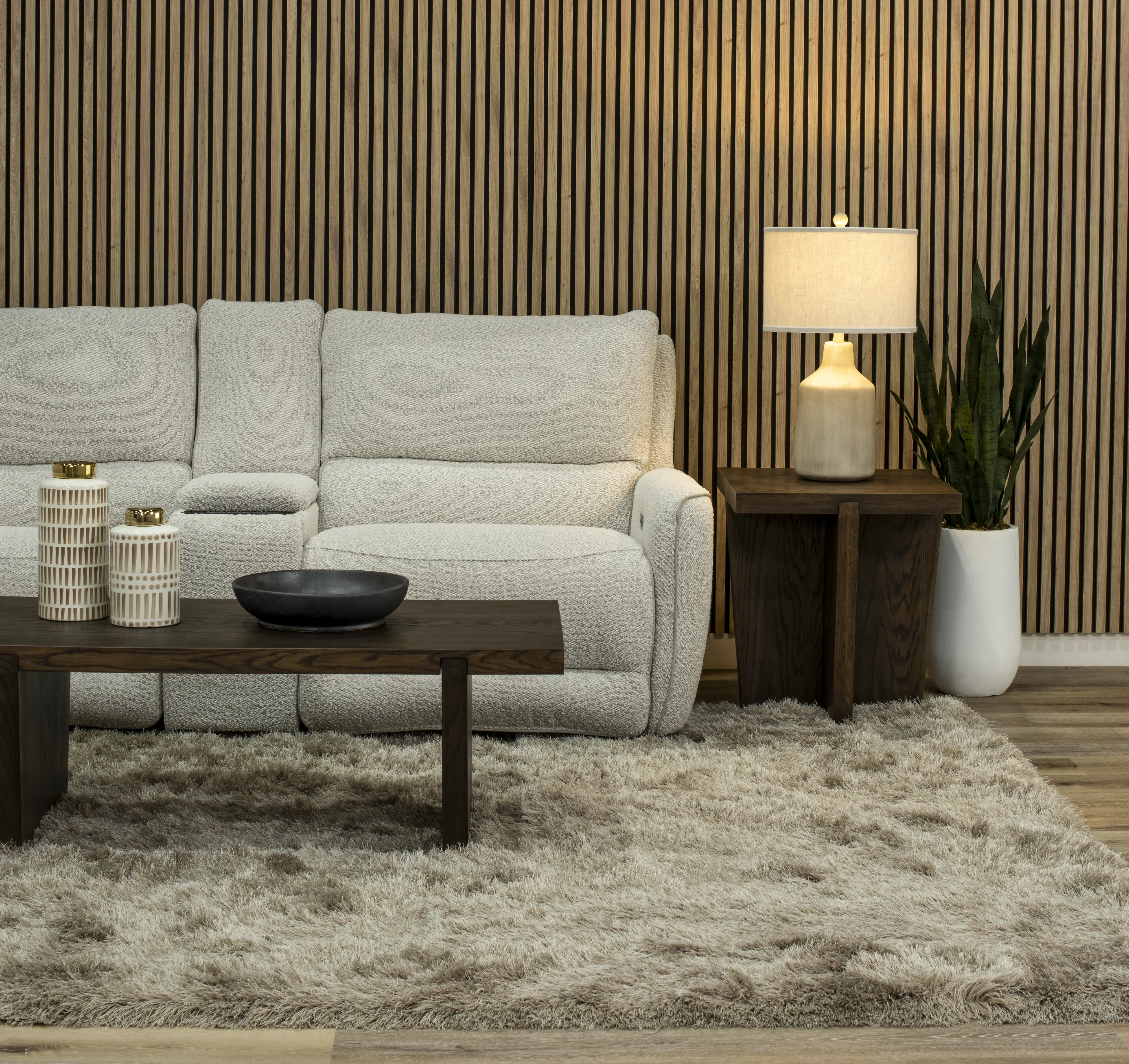 Rock Dark Brown Coffee Table-2