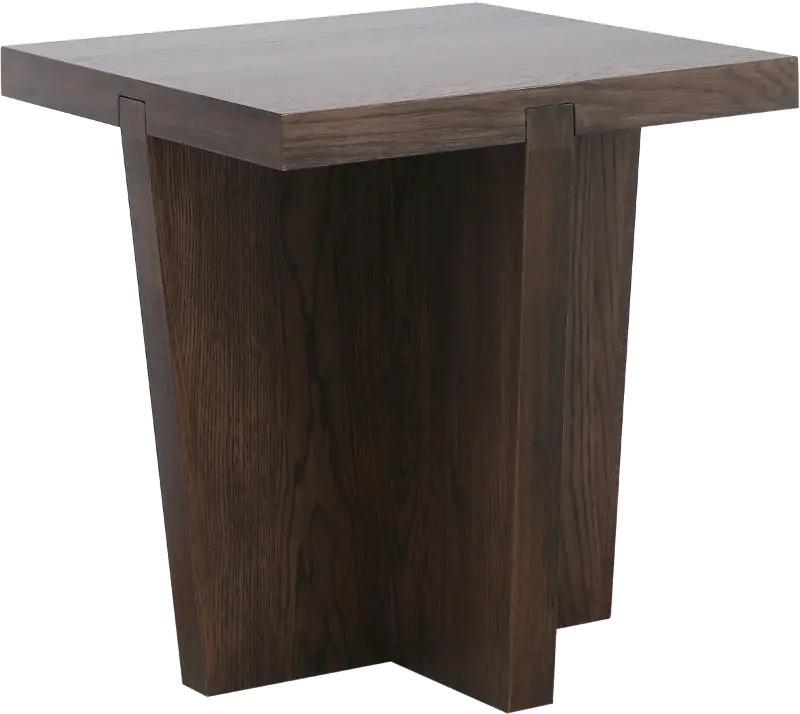 Rock Dark Brown End Table