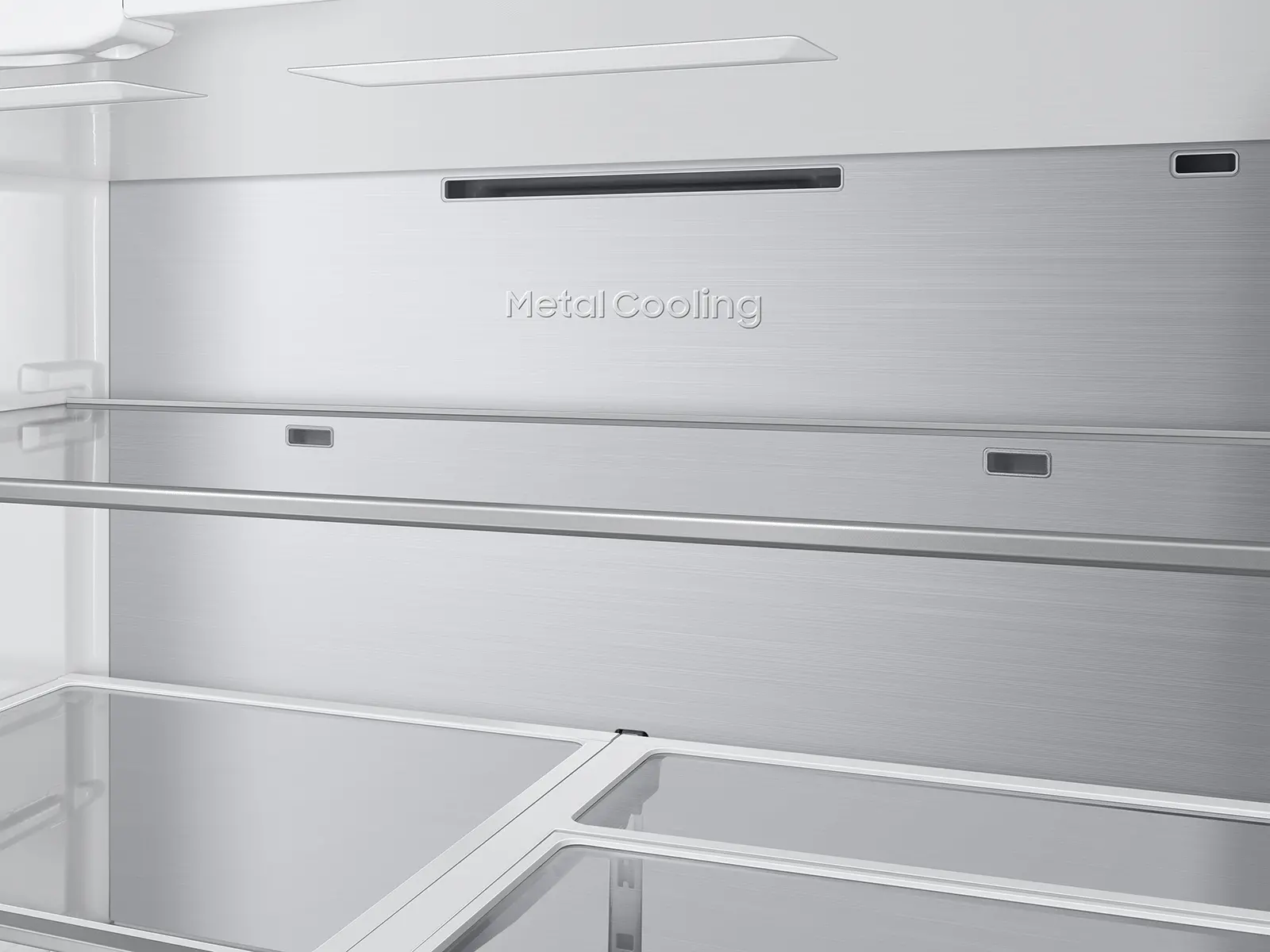 Samsung Bespoke 23 cu ft 4 Door French Door Refrigerator - Counter Depth White Glass-14