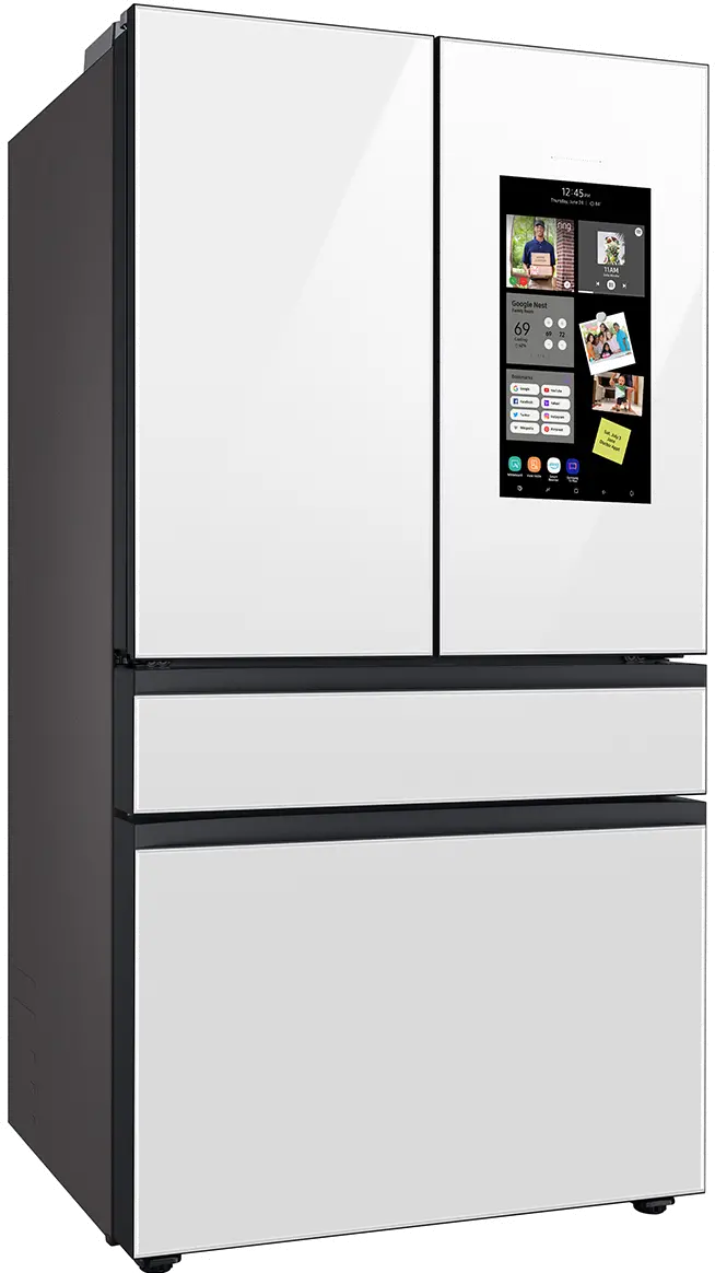 Samsung Bespoke 29 cu ft 4 Door Refrigerator - White Glass-13