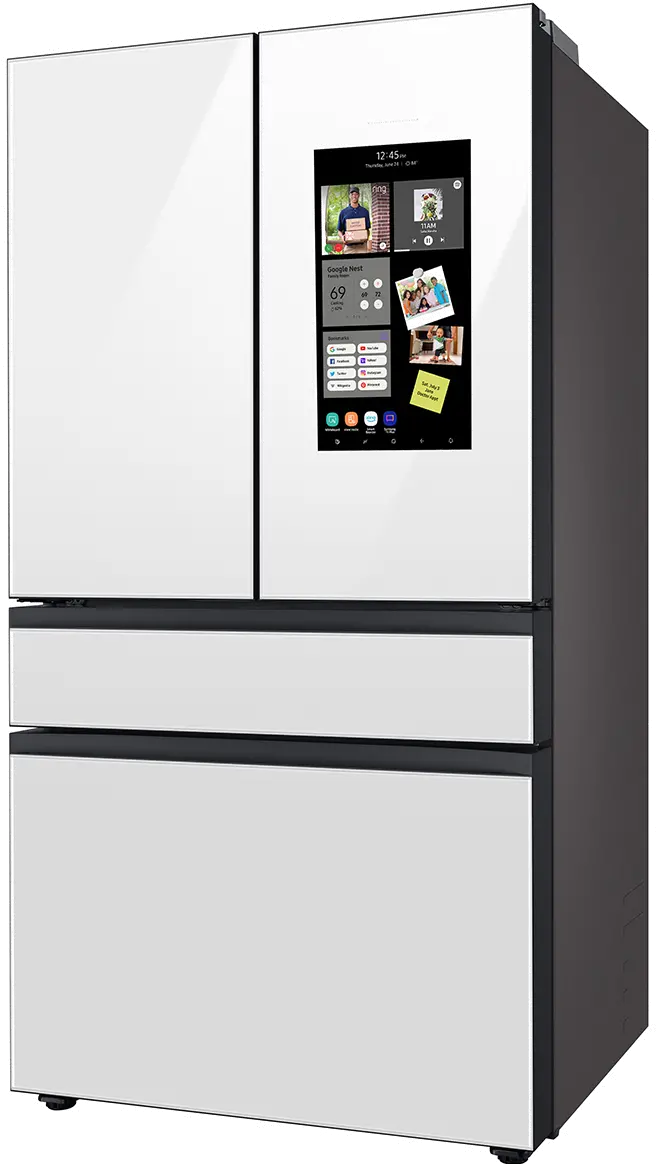 Samsung Bespoke 29 cu ft 4 Door Refrigerator - White Glass-14