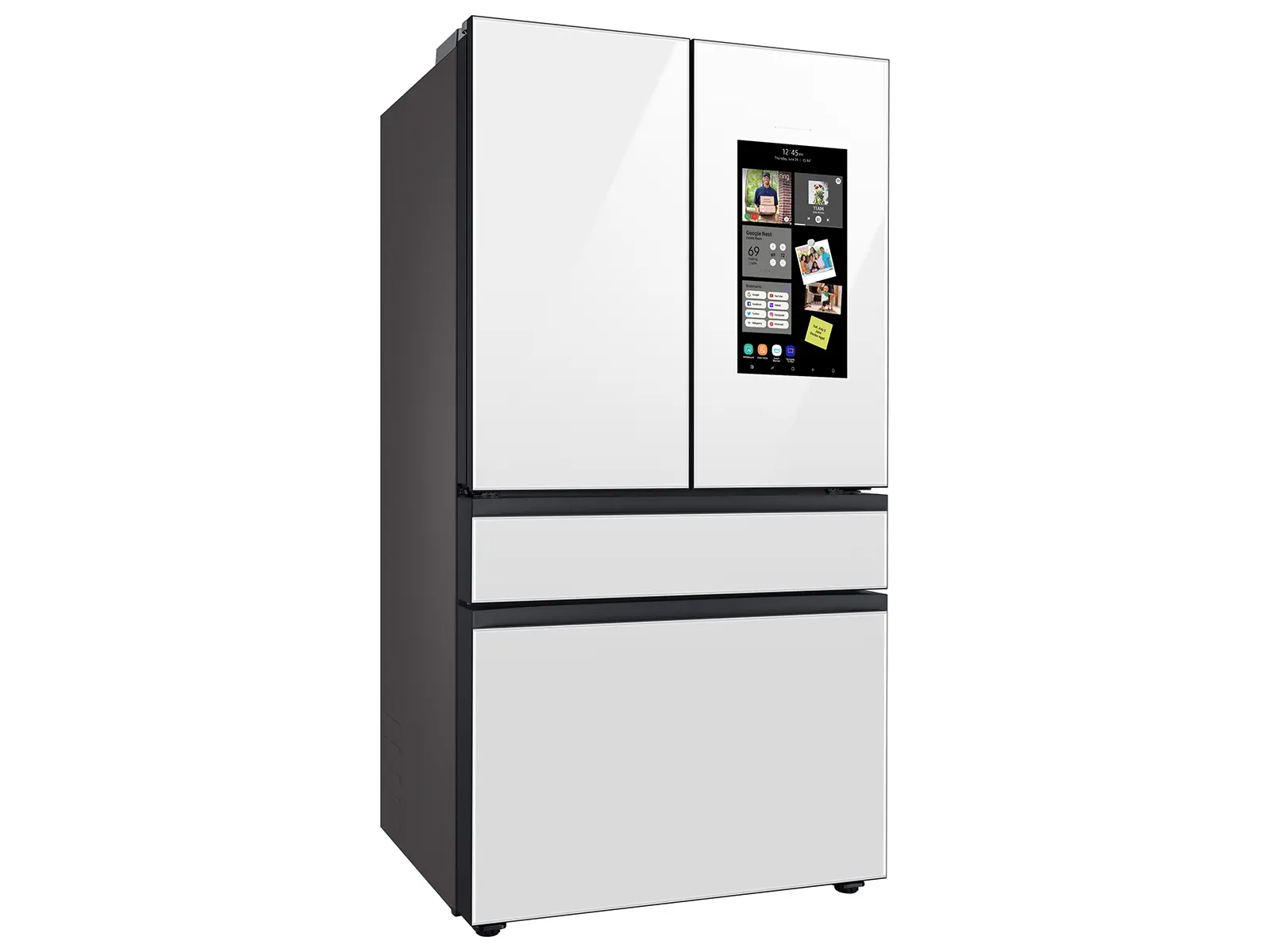 Samsung Bespoke 29 cu ft 4 Door Refrigerator - White Glass-15