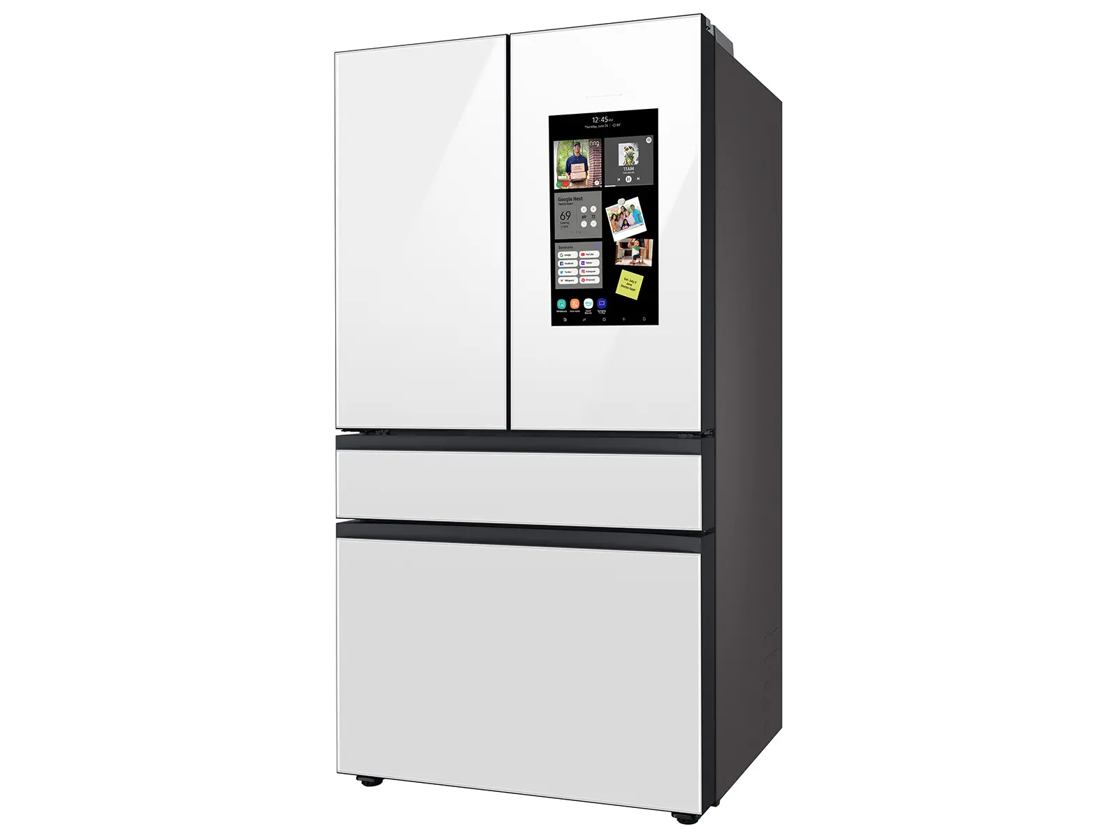 Samsung Bespoke 29 cu ft 4 Door Refrigerator - White Glass-16