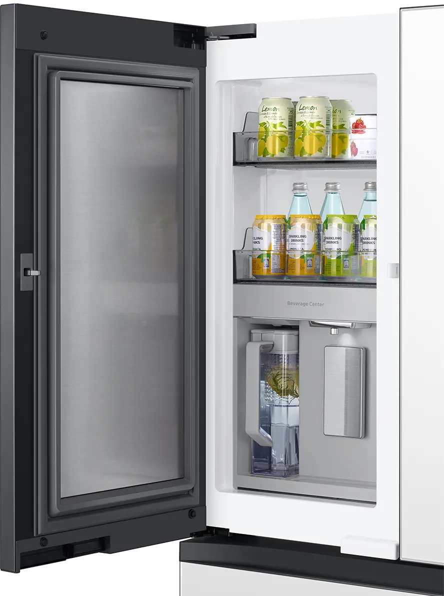 Samsung Bespoke 29 cu ft 4 Door Refrigerator - White Glass-3