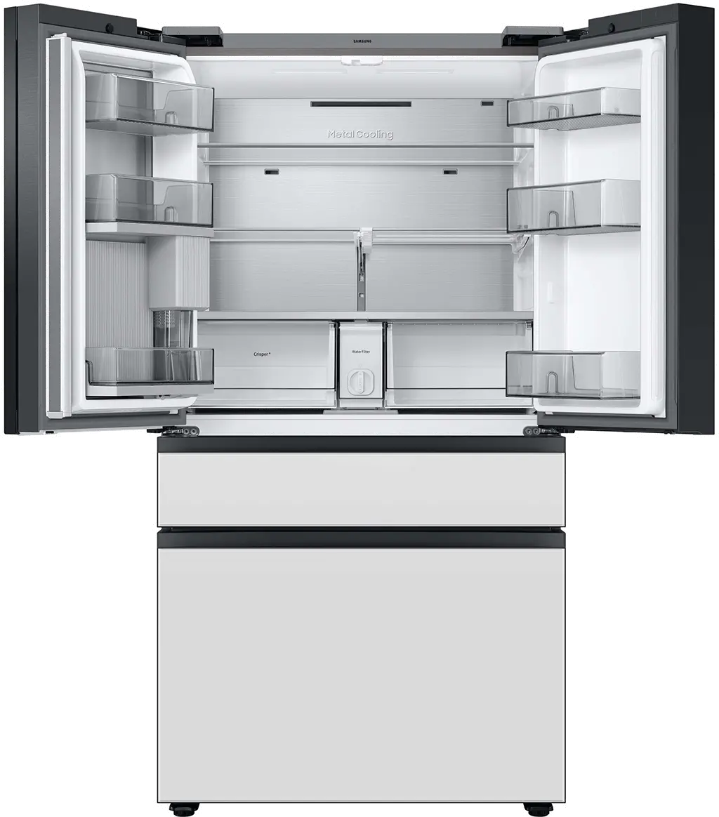 Samsung Bespoke 29 cu ft 4 Door Refrigerator - White Glass-7