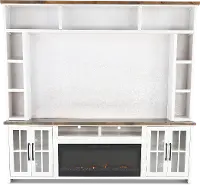 Hampton White Fireplace Entertainment Center